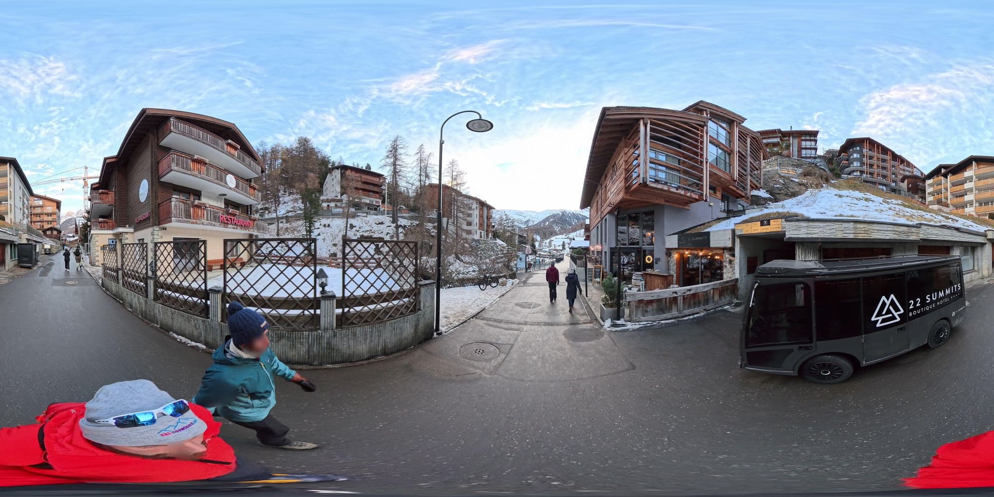 Street view near Cassa Vanessa, Zermatt