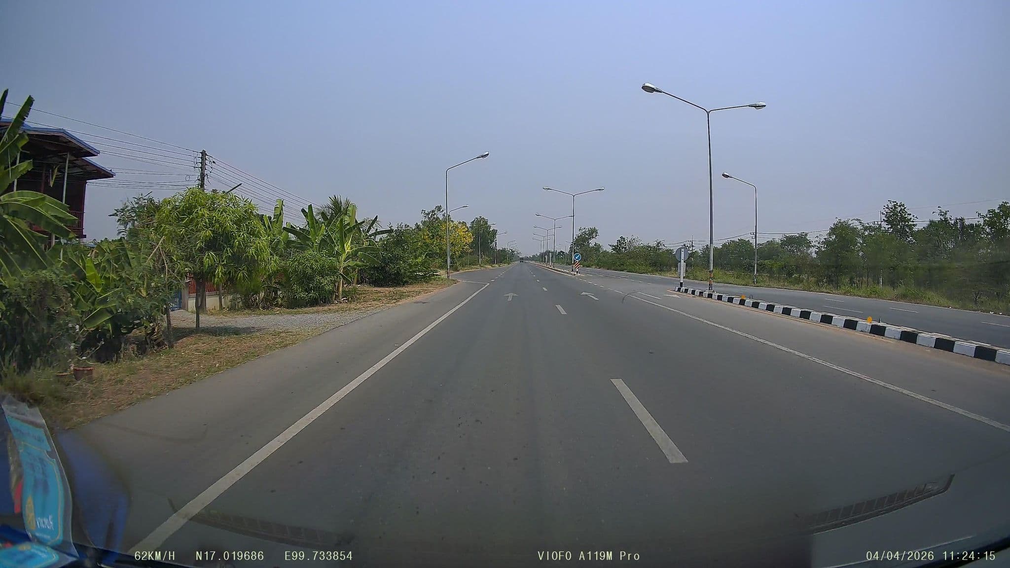 Street view near สุขสบาย โฮมสเตย์ (Suk Sabai Homestay), Ban Na — © ThailandCambodia (CC BY-SA · Mapillary)