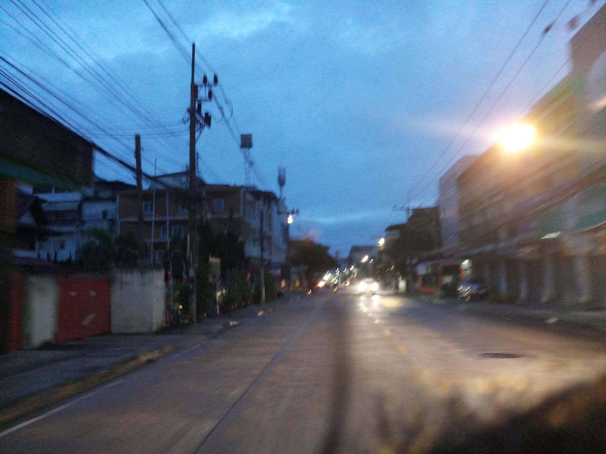 Street view near Blue Lagoon Hotel, Chiang Rai