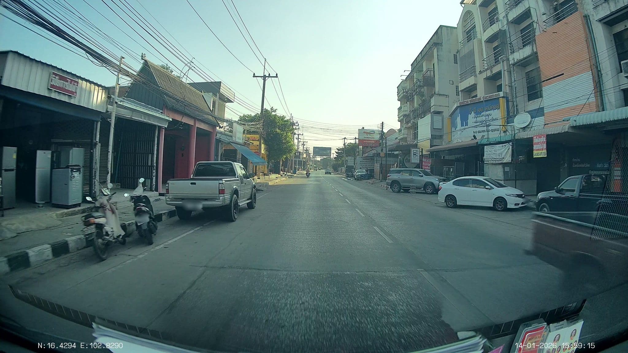 Street view near Mana restaurant and boutique hotel, Khon Kaen — © ThailandCambodia (CC BY-SA · Mapillary)