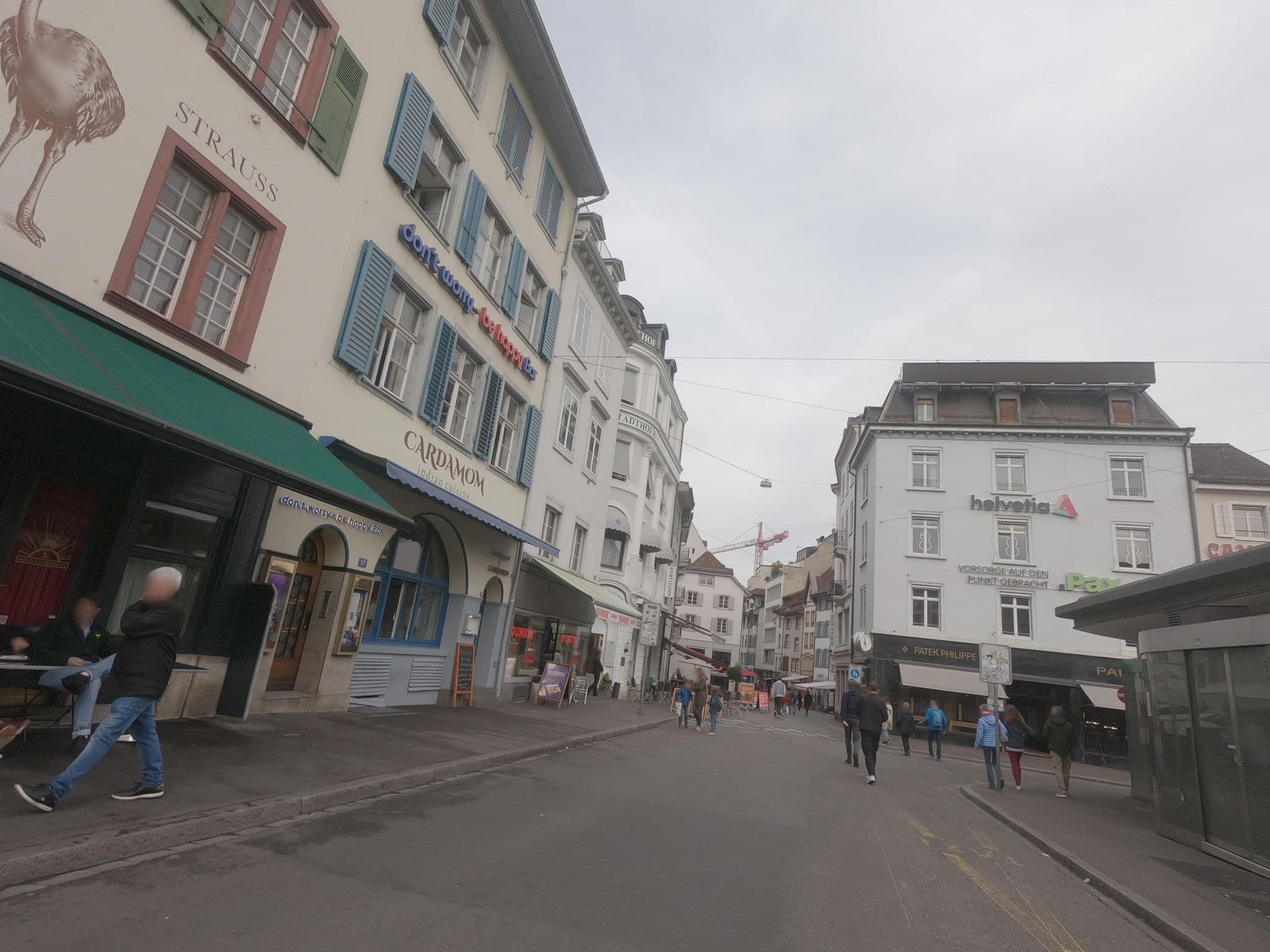Street view near Hotel Brasserie au Violon, Basel — © baseltor (CC BY-SA · Mapillary)