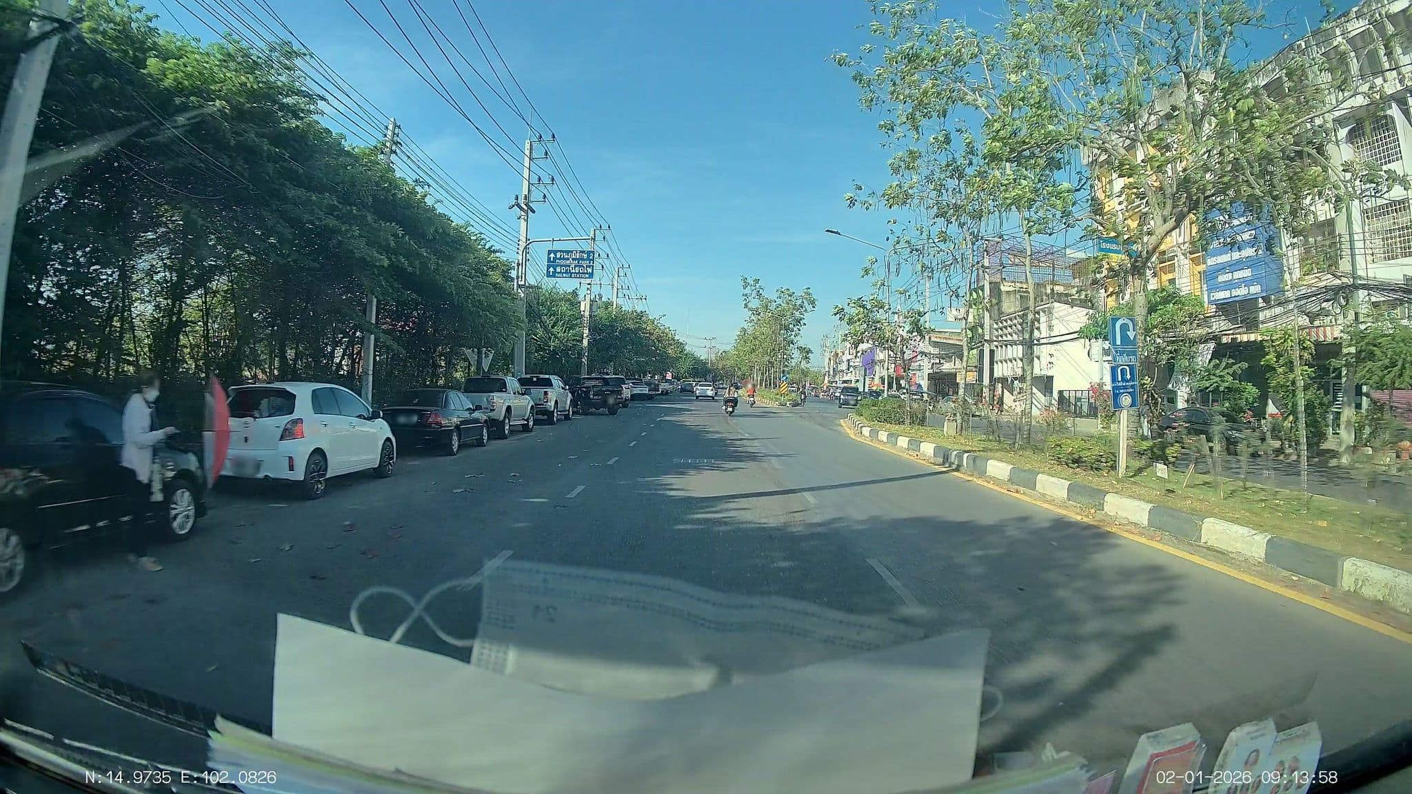 Street view near Fa Sang Hotel, Nakhon Ratchasima — © ThailandCambodia (CC BY-SA · Mapillary)