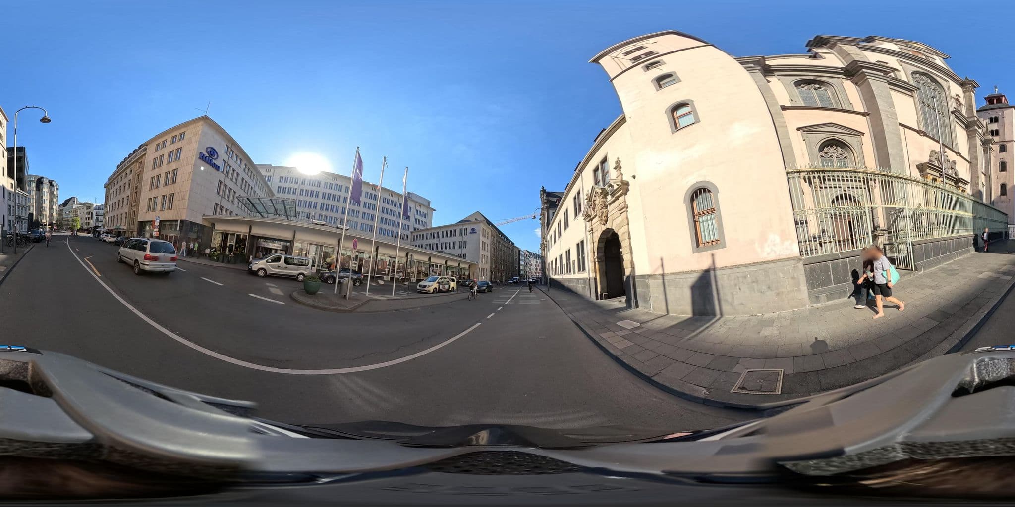 Street view near Hilton Köln, Altstadt Nord — © popball (CC BY-SA · Mapillary)