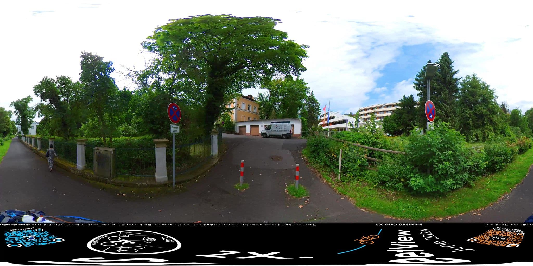 Street view near Hotel Fontana · Ayurveda & Wellnesshotel Bad Kissingen, Bad Kissingen — © ZXStreetview (CC BY-SA · Mapillary)