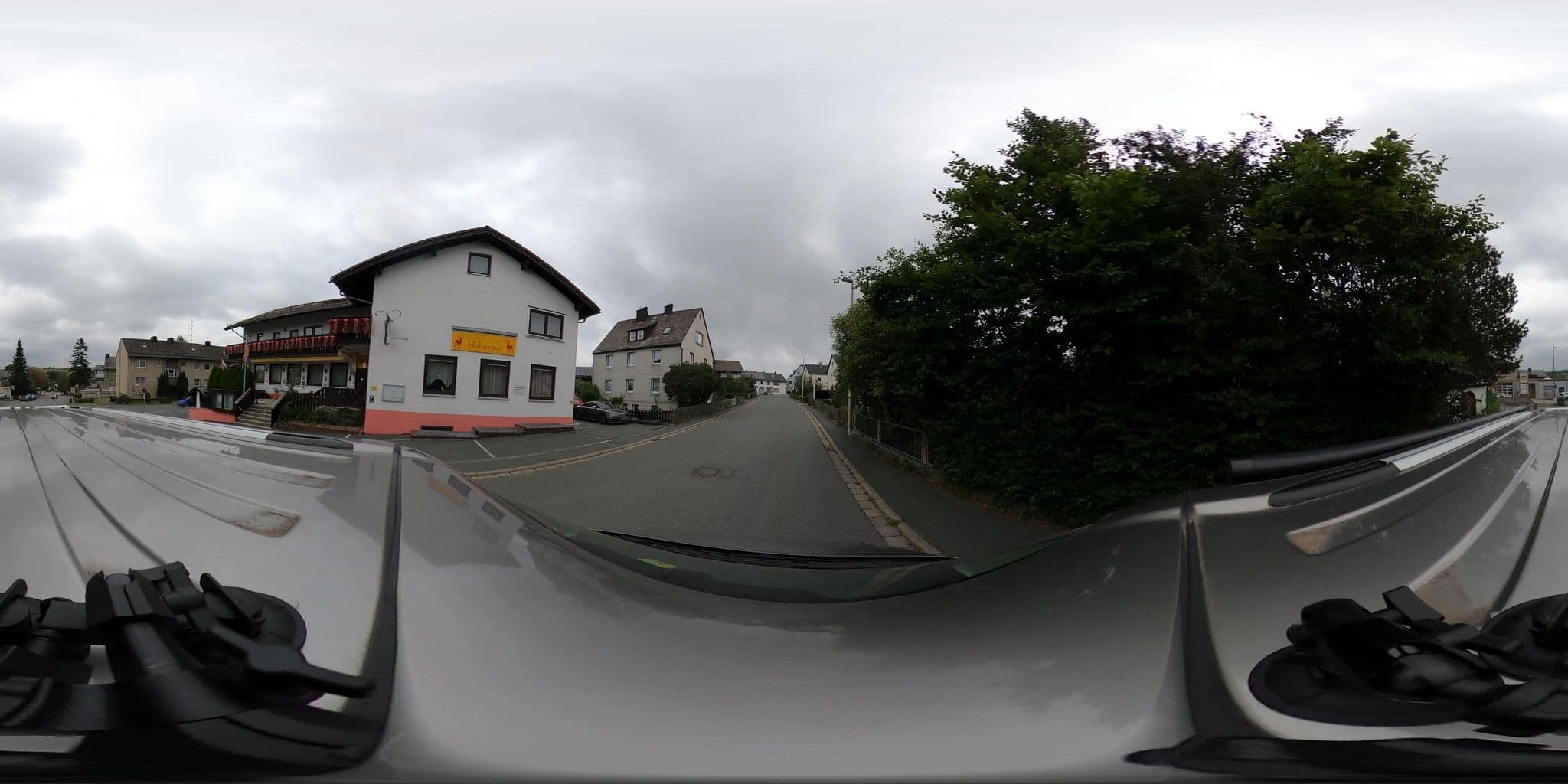 Street view near Gasthof-Pension Hubertus, Bad Steben — © kopra (CC BY-SA · Mapillary)
