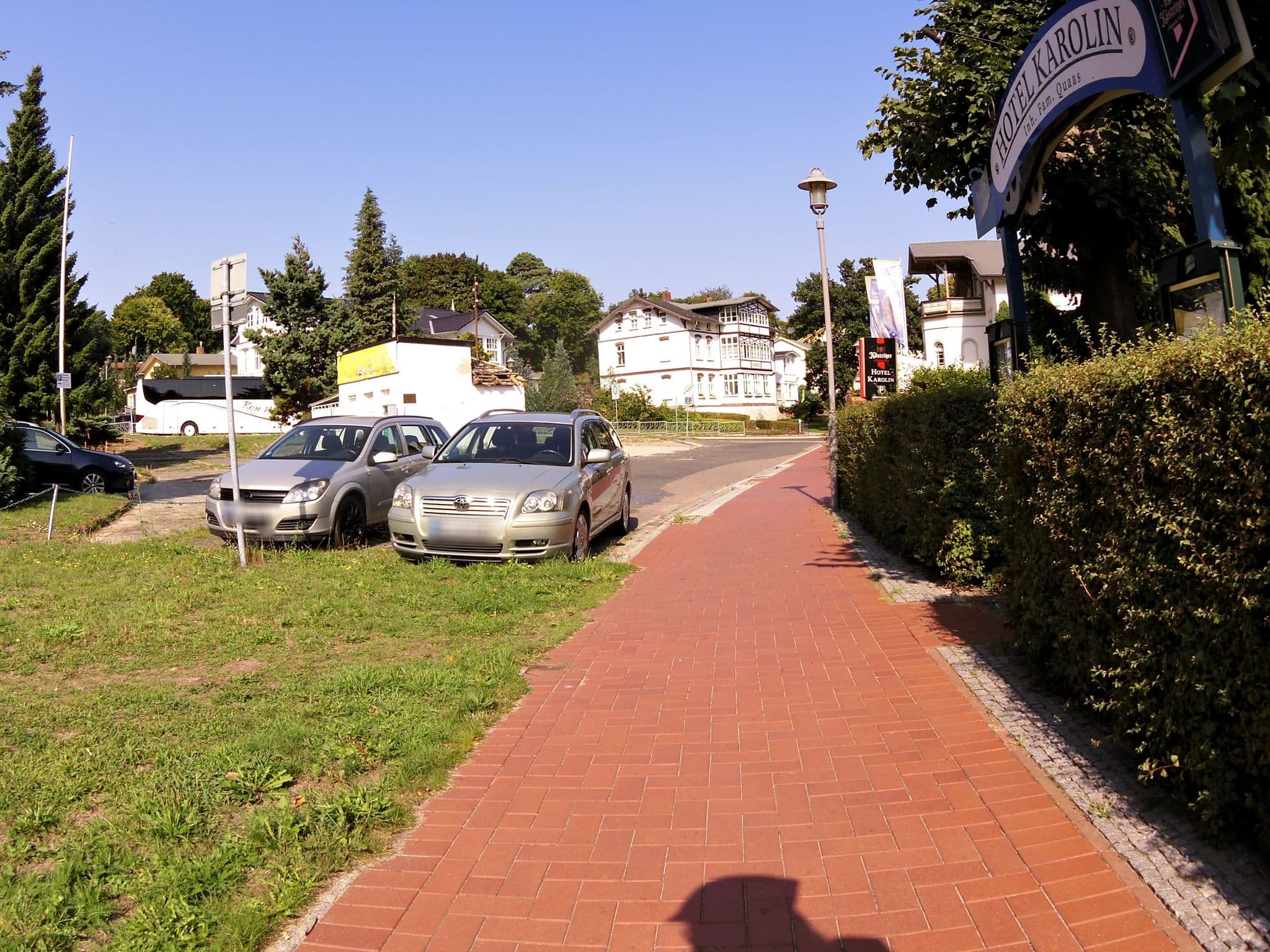Street view near Hotel Garni BALTICpetite, Seebad Heringsdorf