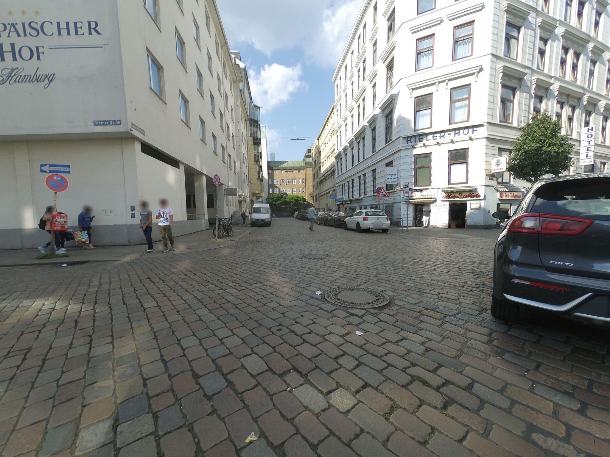 Street view near Hotel Eleazar, St. Georg — © mjay (CC BY-SA · Mapillary)