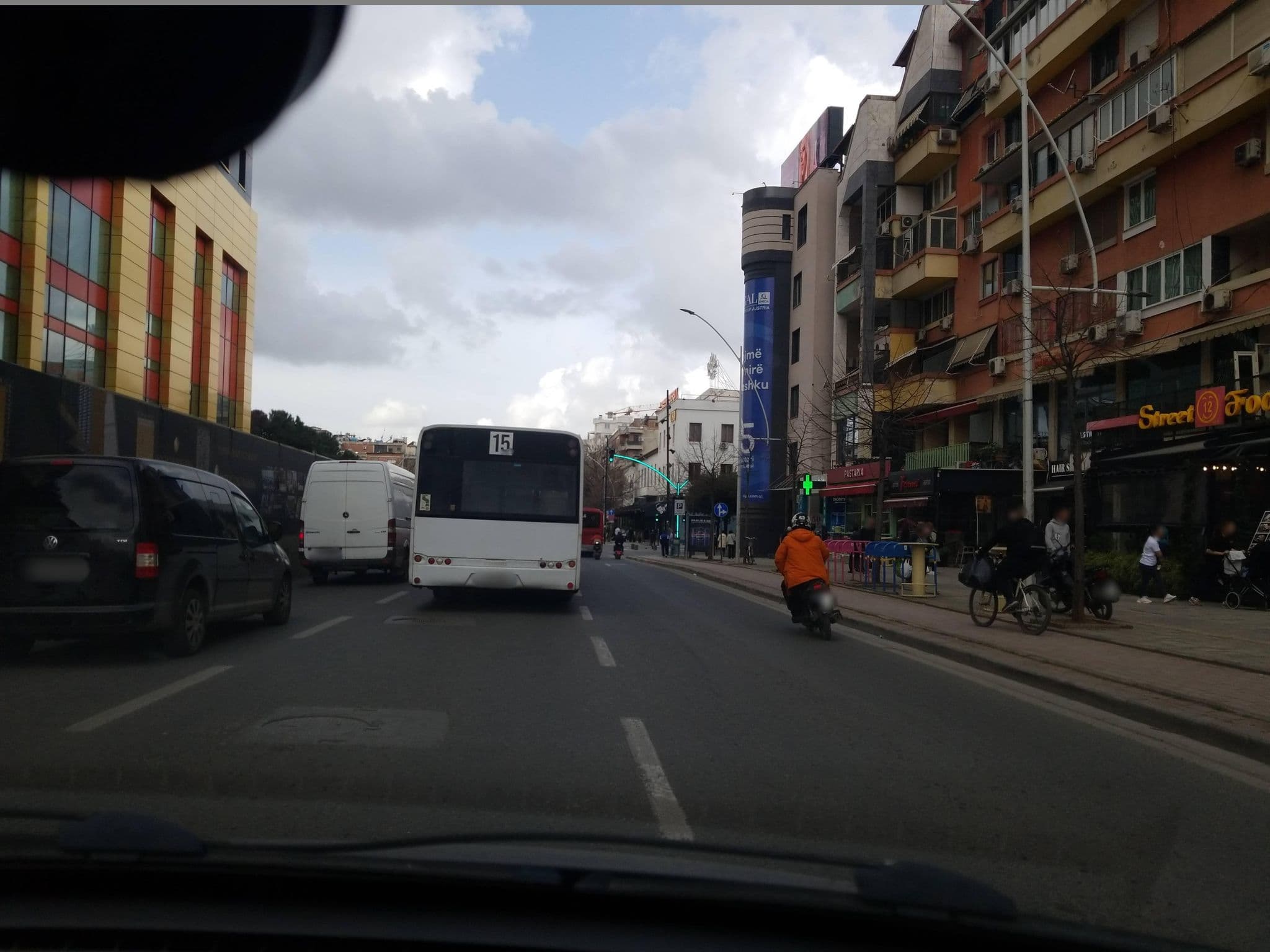 Street view near Hotel Opera, Tirana