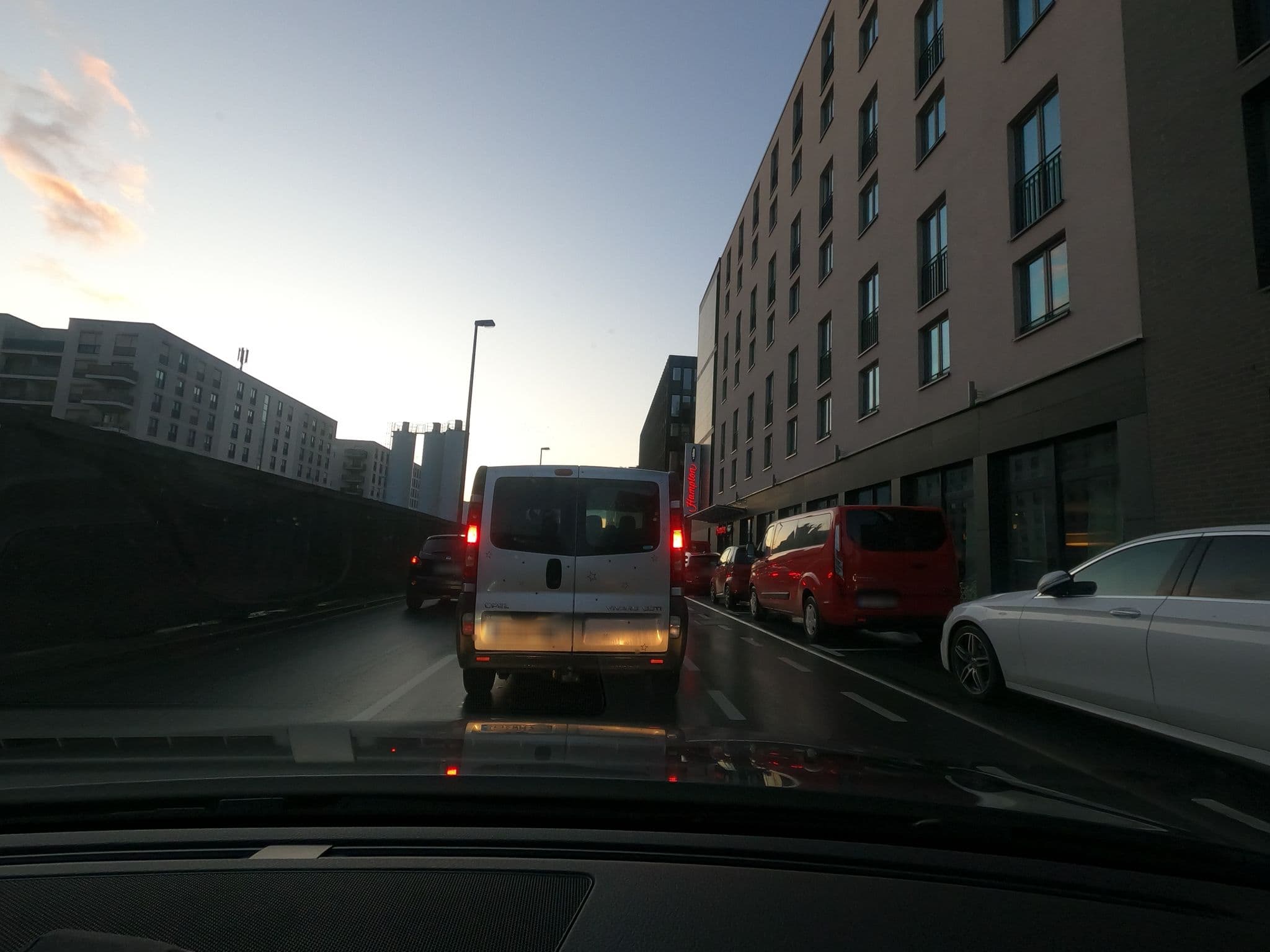 Street view near Premier Inn Frankfurt Messe Hotel, Gallus — © saschahaberkorn (CC BY-SA · Mapillary)