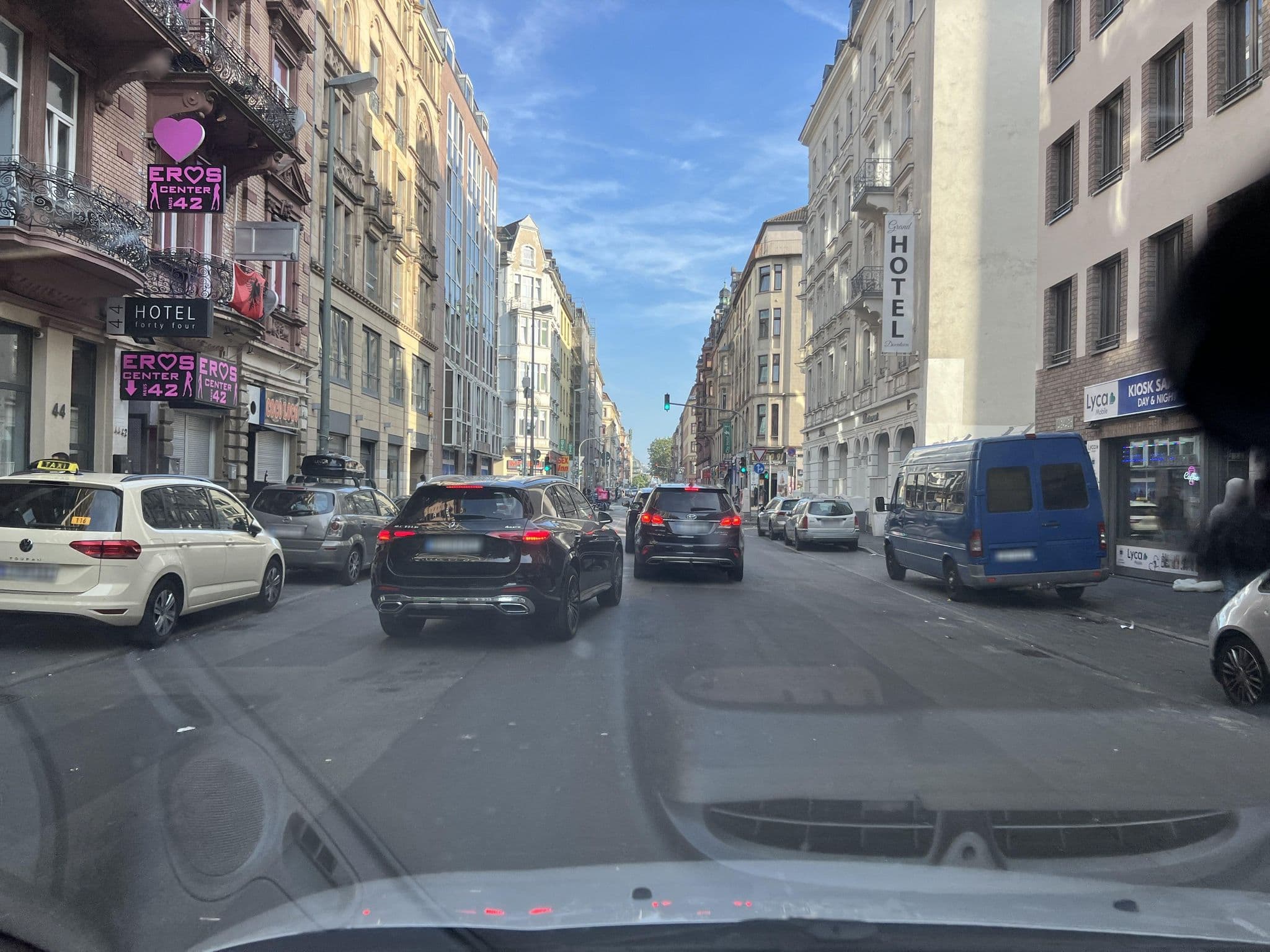 Street view near Hotel Forty Four, Frankfurt am Main