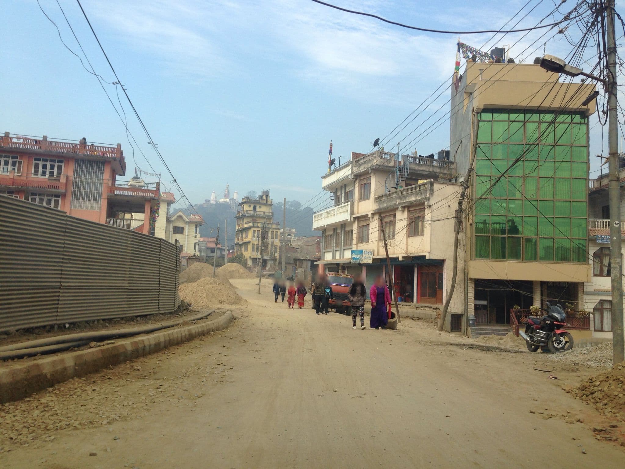 Street view near STUPA VIEW INN - Comfort Triple Room, Kathmandu