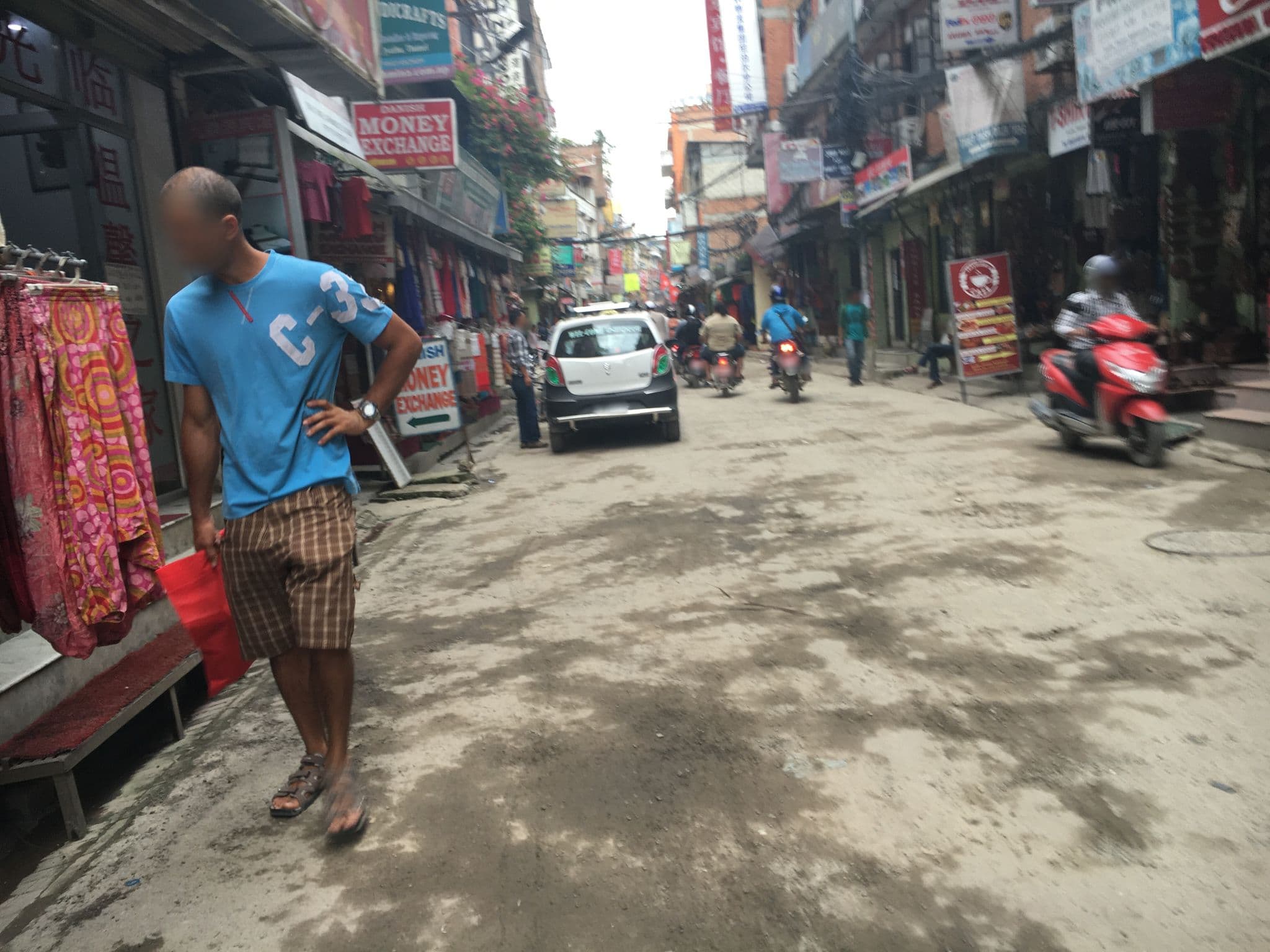 Street view near The Hotel Pleasure Home Inn, Kathmandu — © akimasa (CC BY-SA · Mapillary)