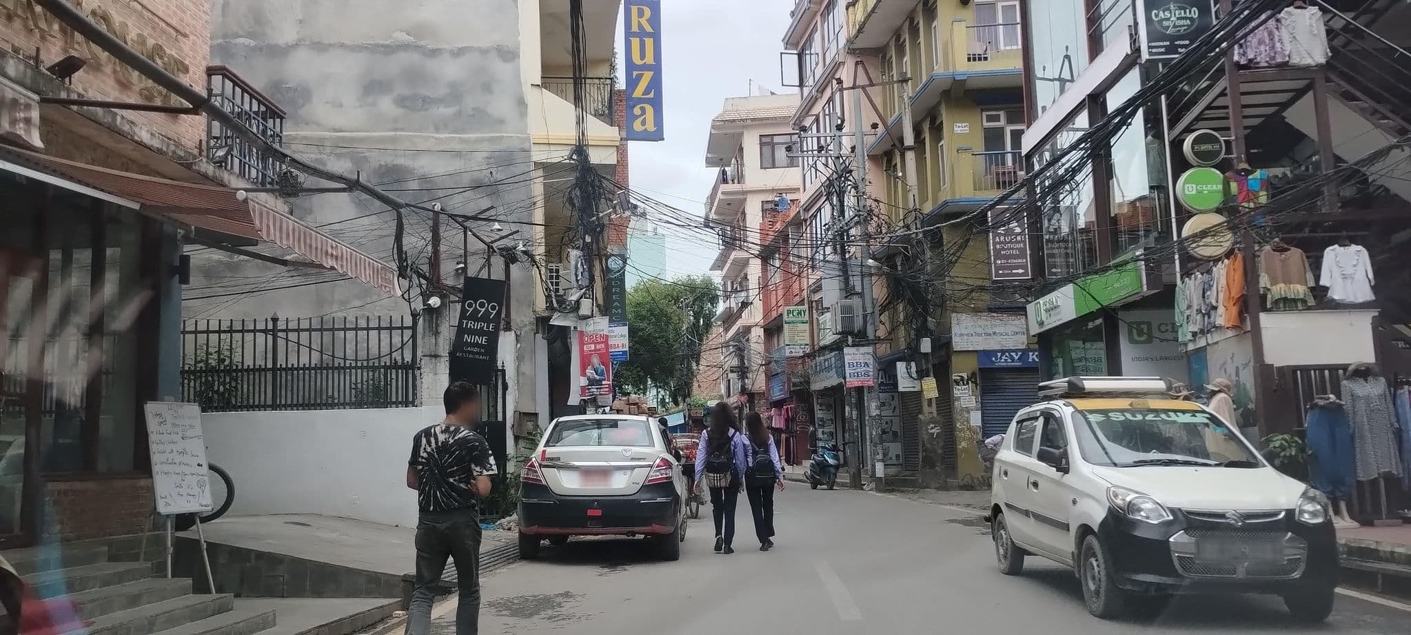 Street view near Kathmandu Madhuban Guest House, Kathmandu