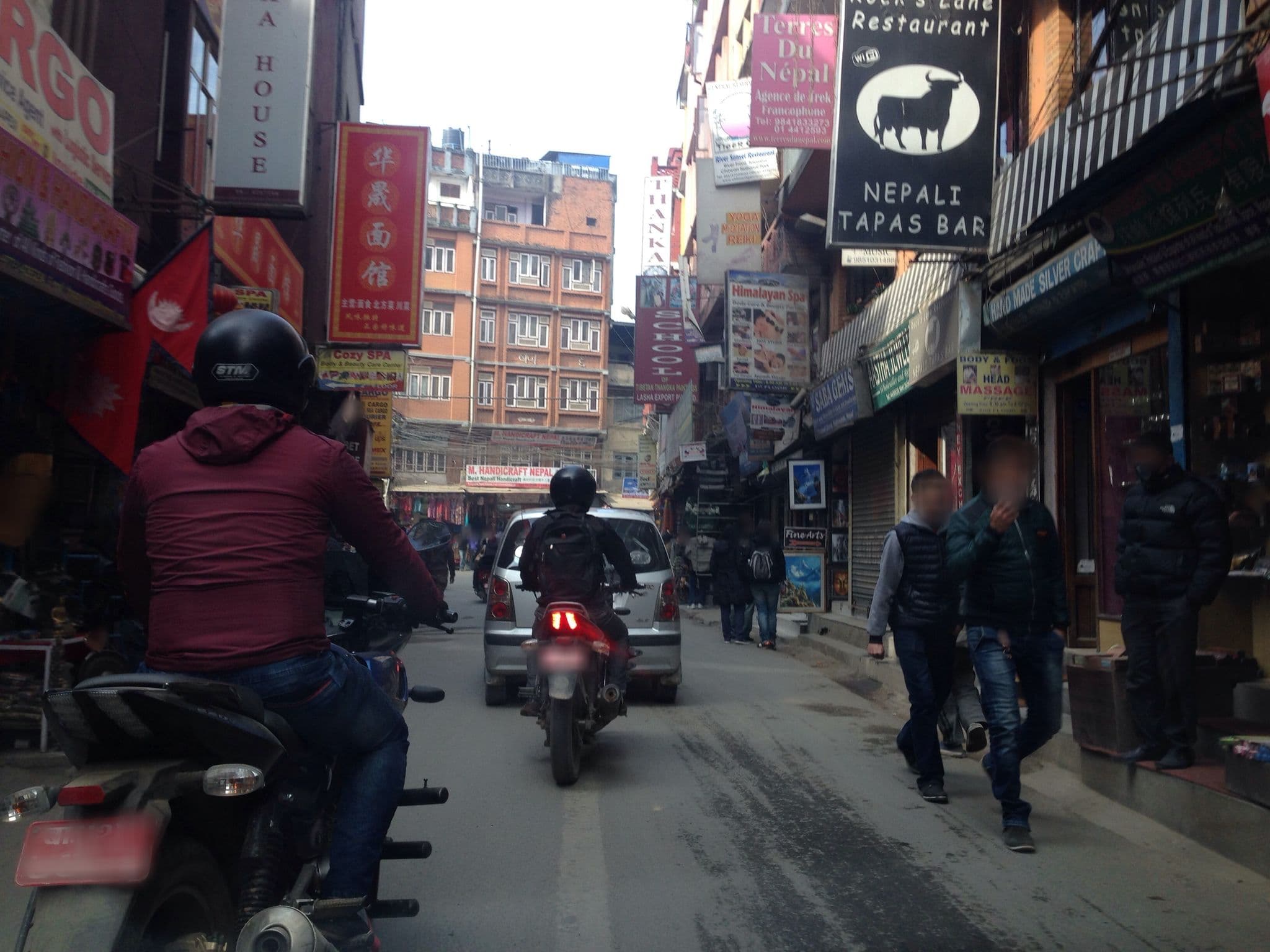 Street view near Harsha Boutique Hotel, Kathmandu