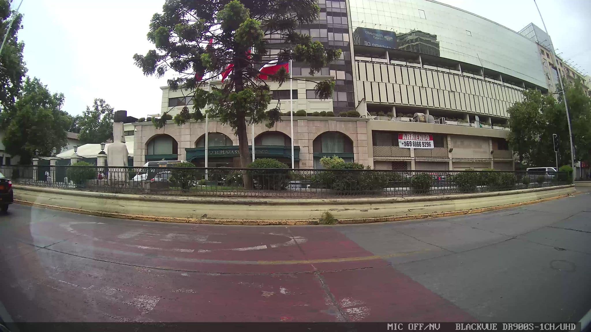 Street view near Hotel Plaza San Francisco, Santiago
