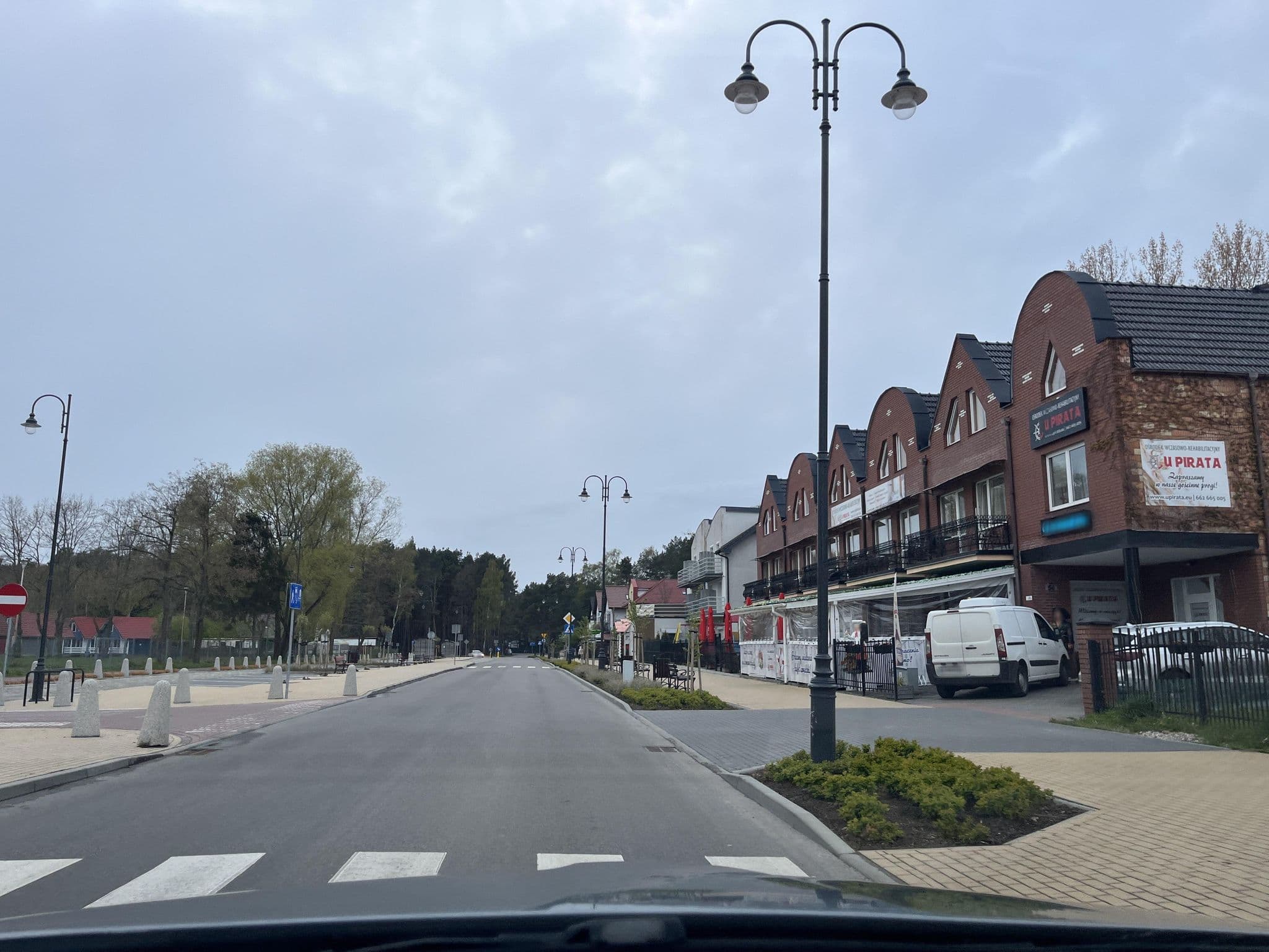 Street view near Ośrodek Wczasowo-Rehabilitacyjny "U Pirata", Łeba