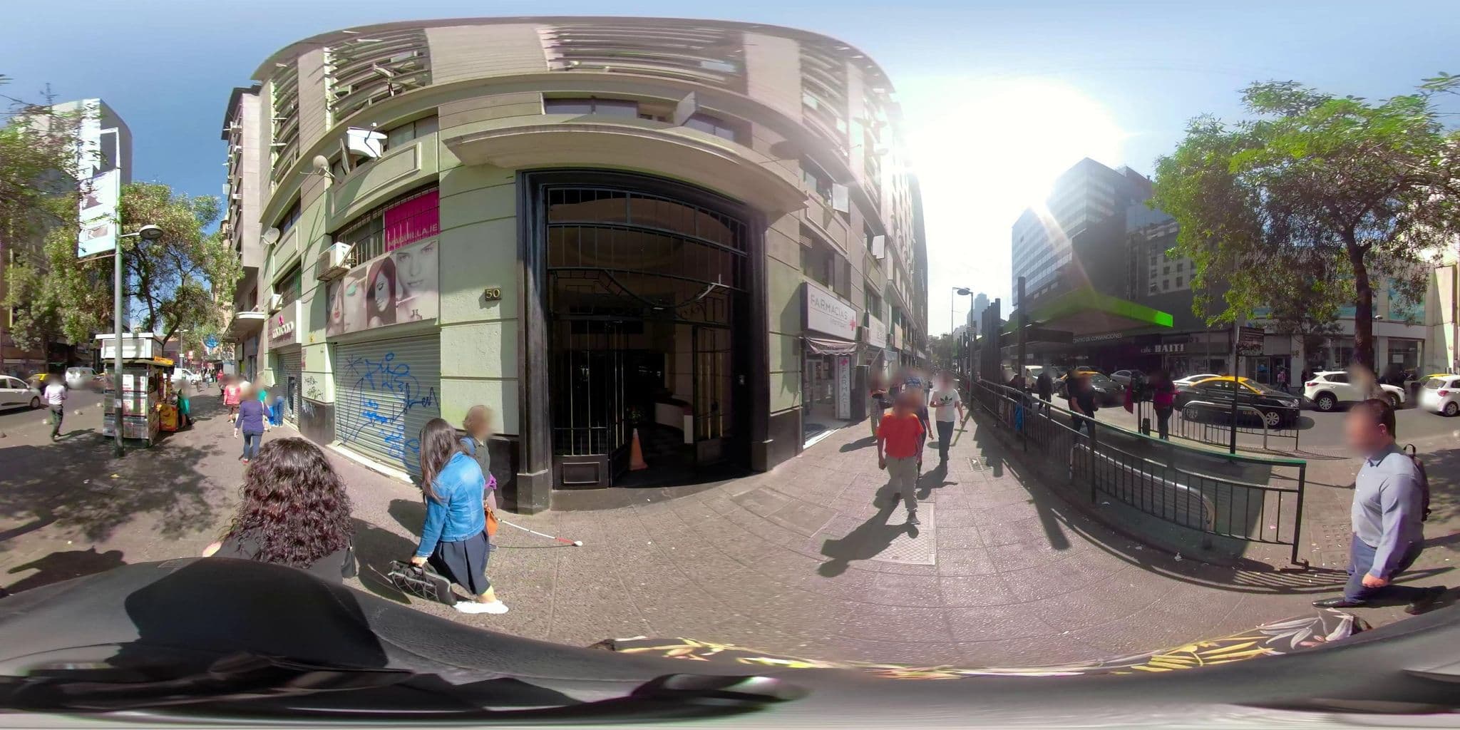 Street view near Hotel Galerias, Santiago