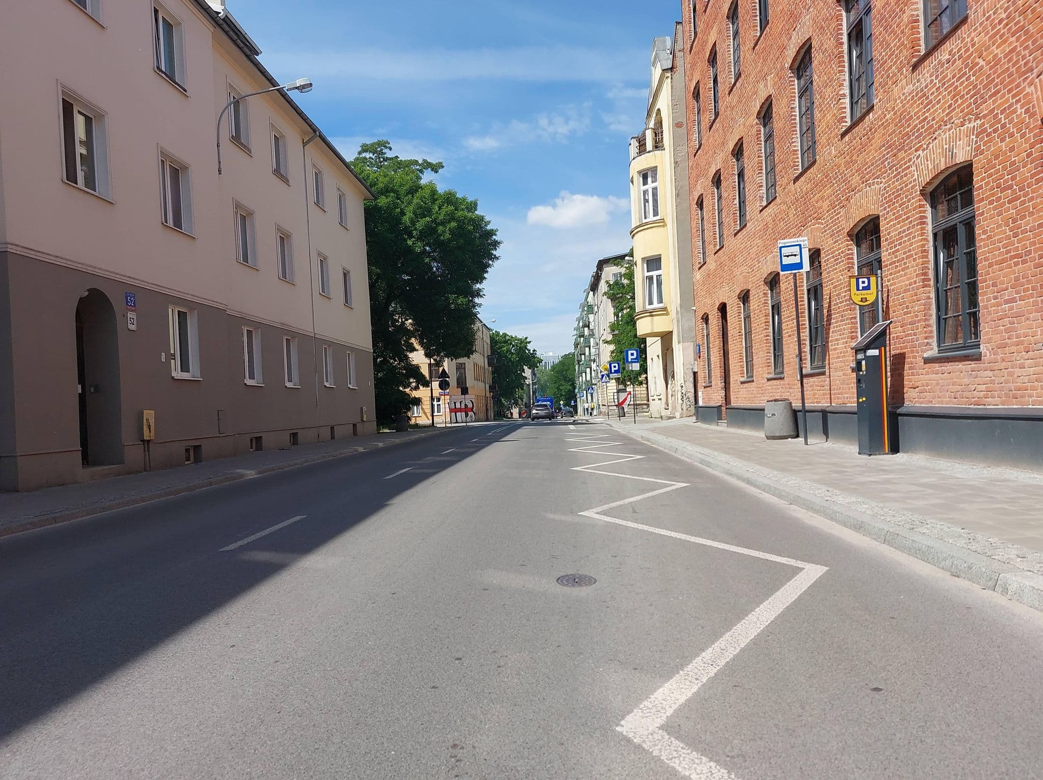 Street view near Tkalnia Snu, Łódź