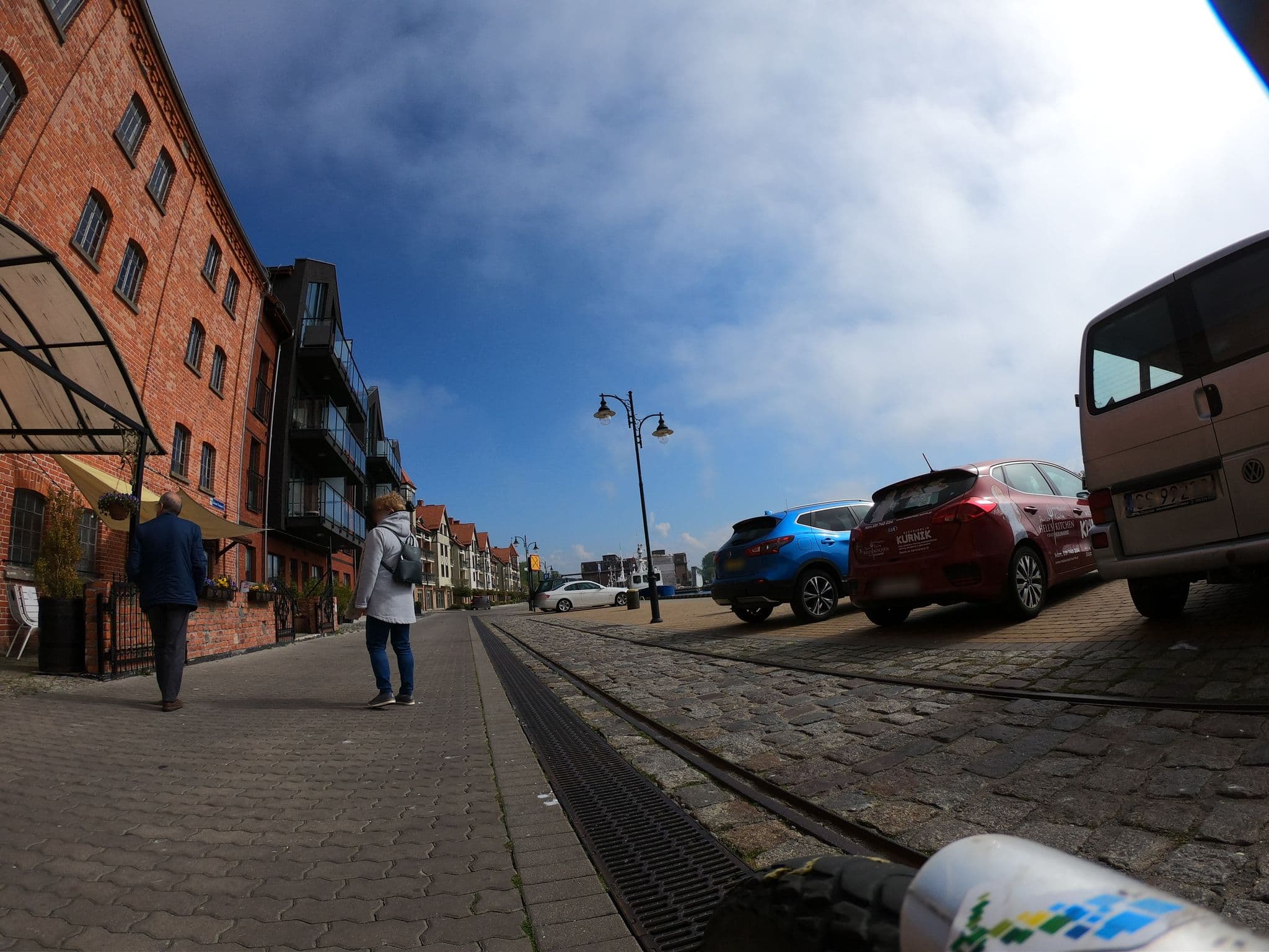 Street view near Hotel Bulwar Ustka, Ustka
