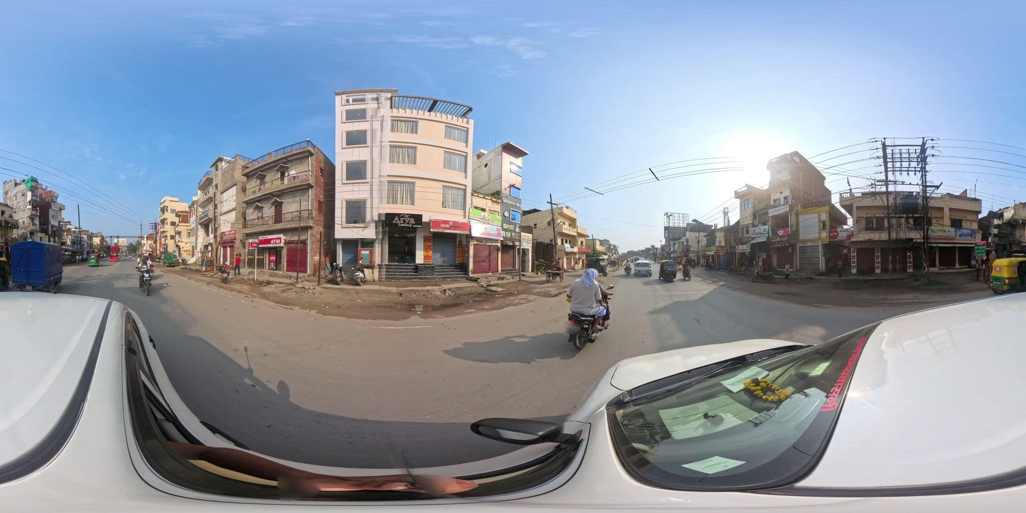 Street view near Hotel Arya Luxury, Varanasi