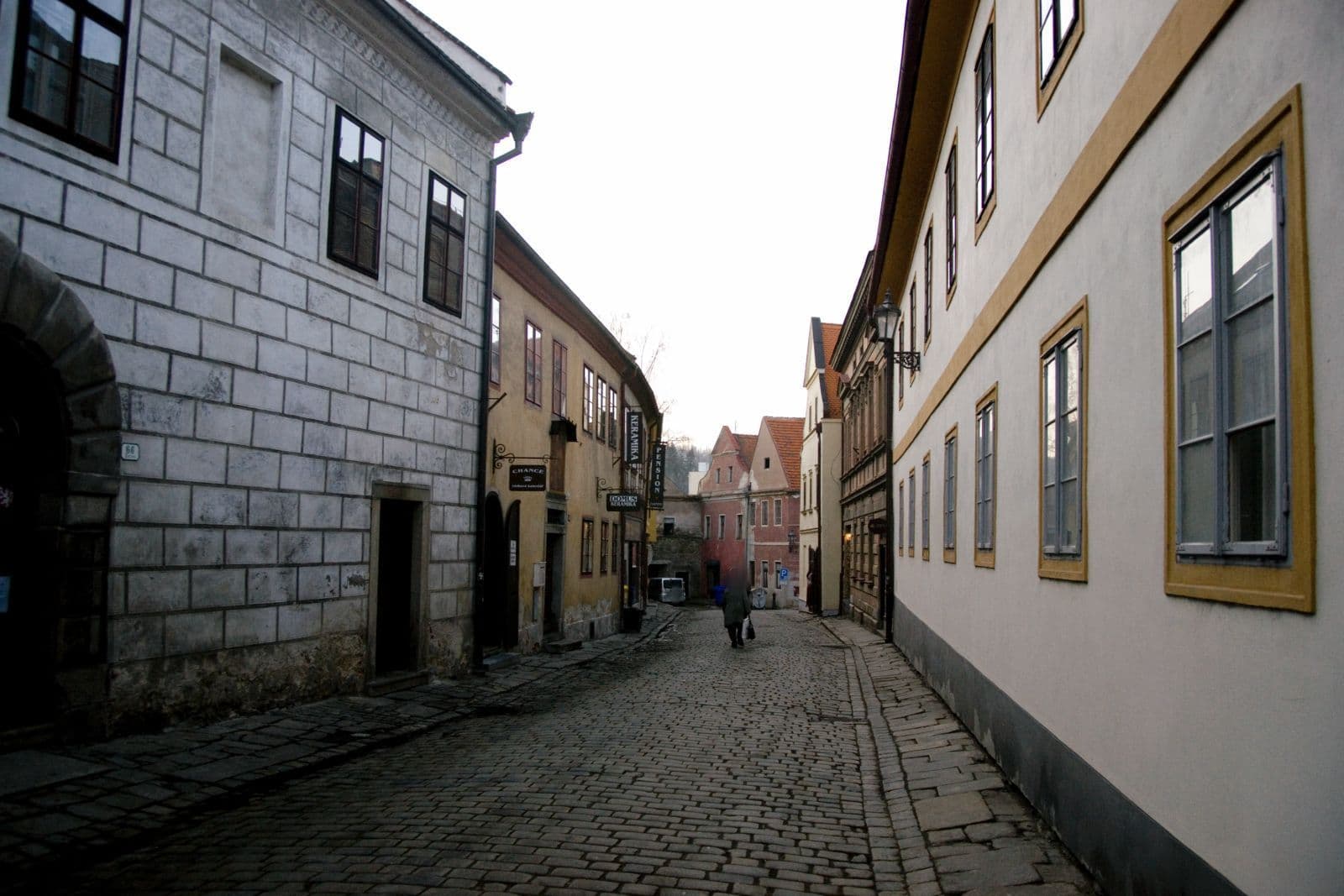 Street view near Latran house 71 by KH, Český Krumlov