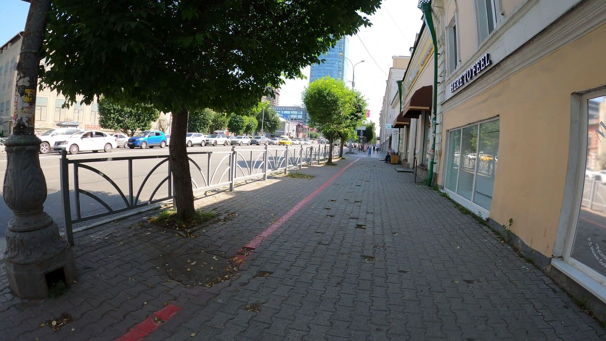 Street view near Village Hostel, Yekaterinburg — © trolleway (CC BY-SA · Mapillary)