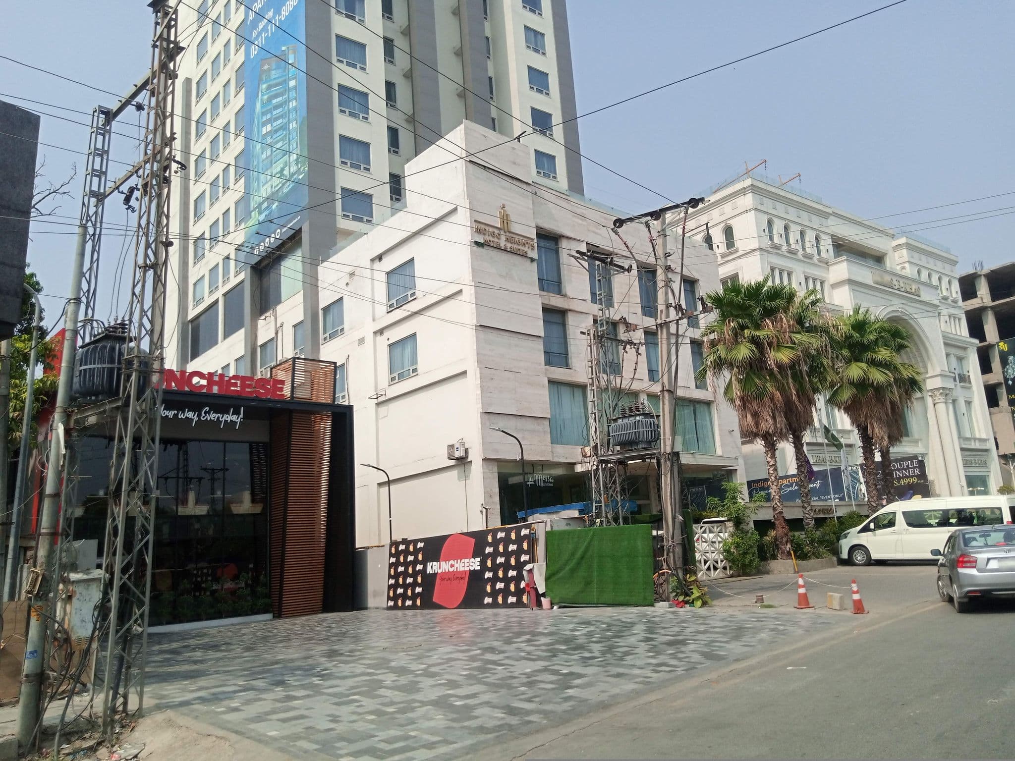 Street view near Indigo Heights Hotel and Suites, Gulberg Lahore, Model Town — © awais123 (CC BY-SA · Mapillary)