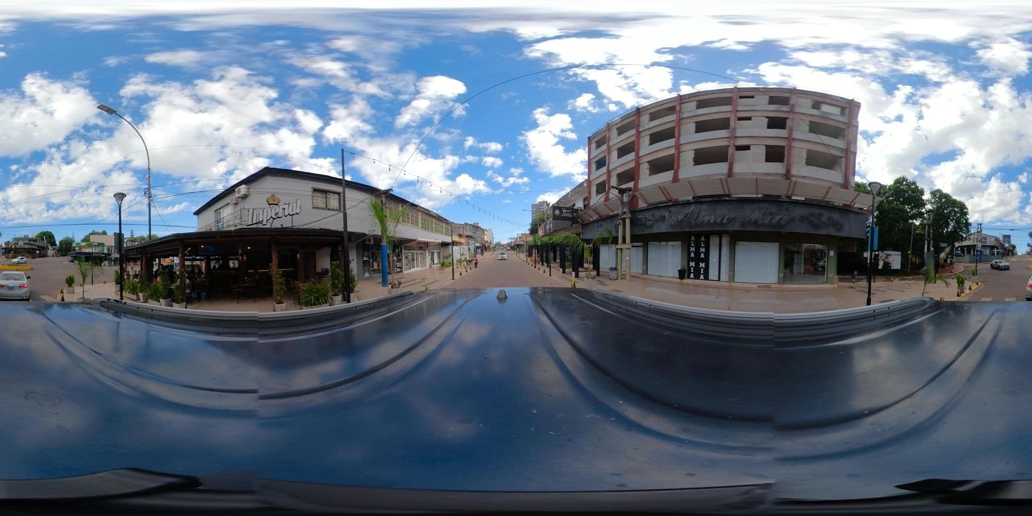 Street view near Hotel Bagu Siete Bocas, Puerto Iguazú — © coralfm (CC BY-SA · Mapillary)