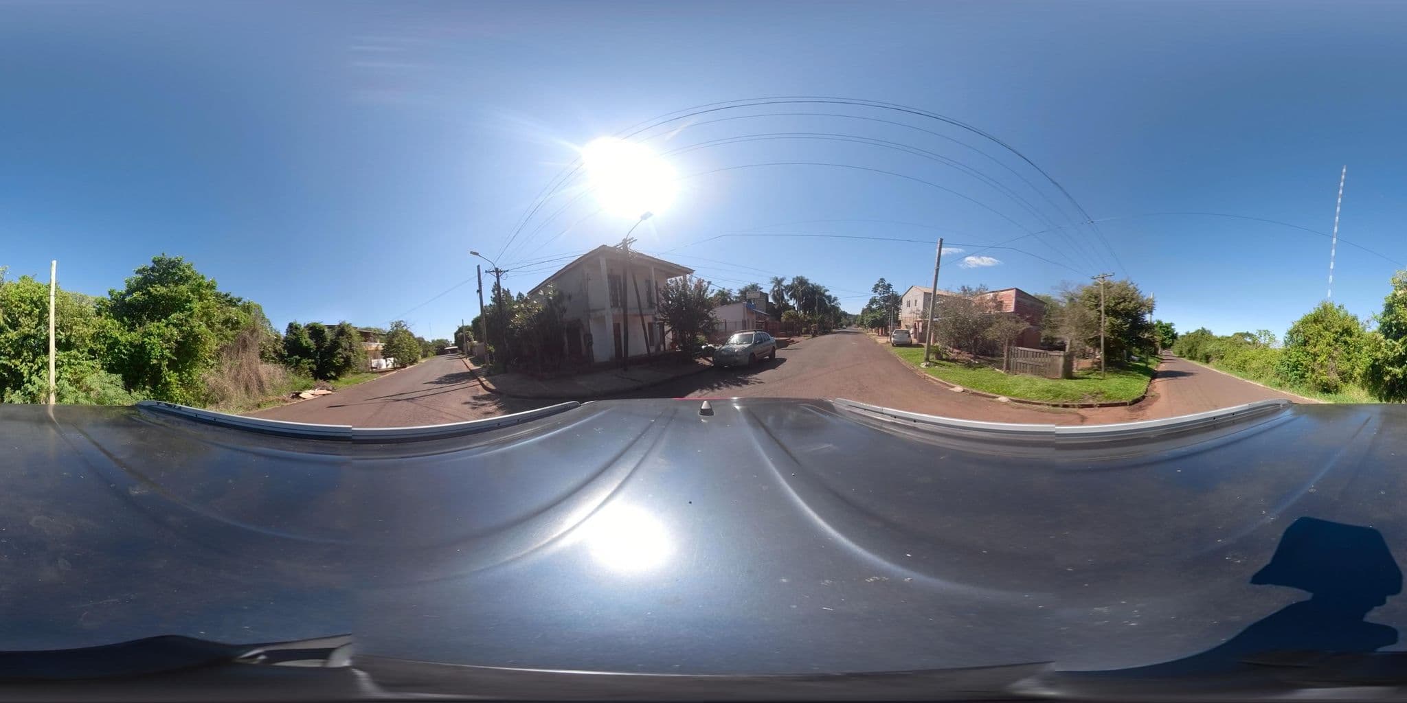 Street view near Hostel Damaris, Puerto Iguazú — © coralfm (CC BY-SA · Mapillary)