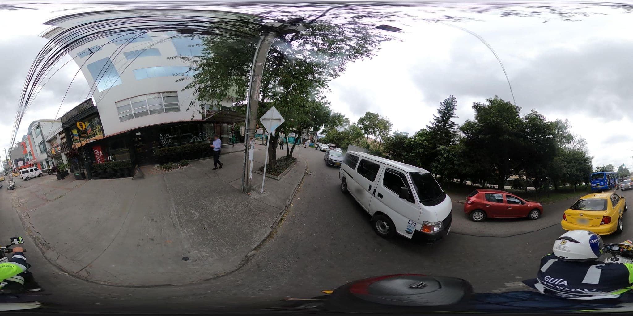Street view near SM Grand Hotel, Bogotá — © jramonSDM (CC BY-SA · Mapillary)