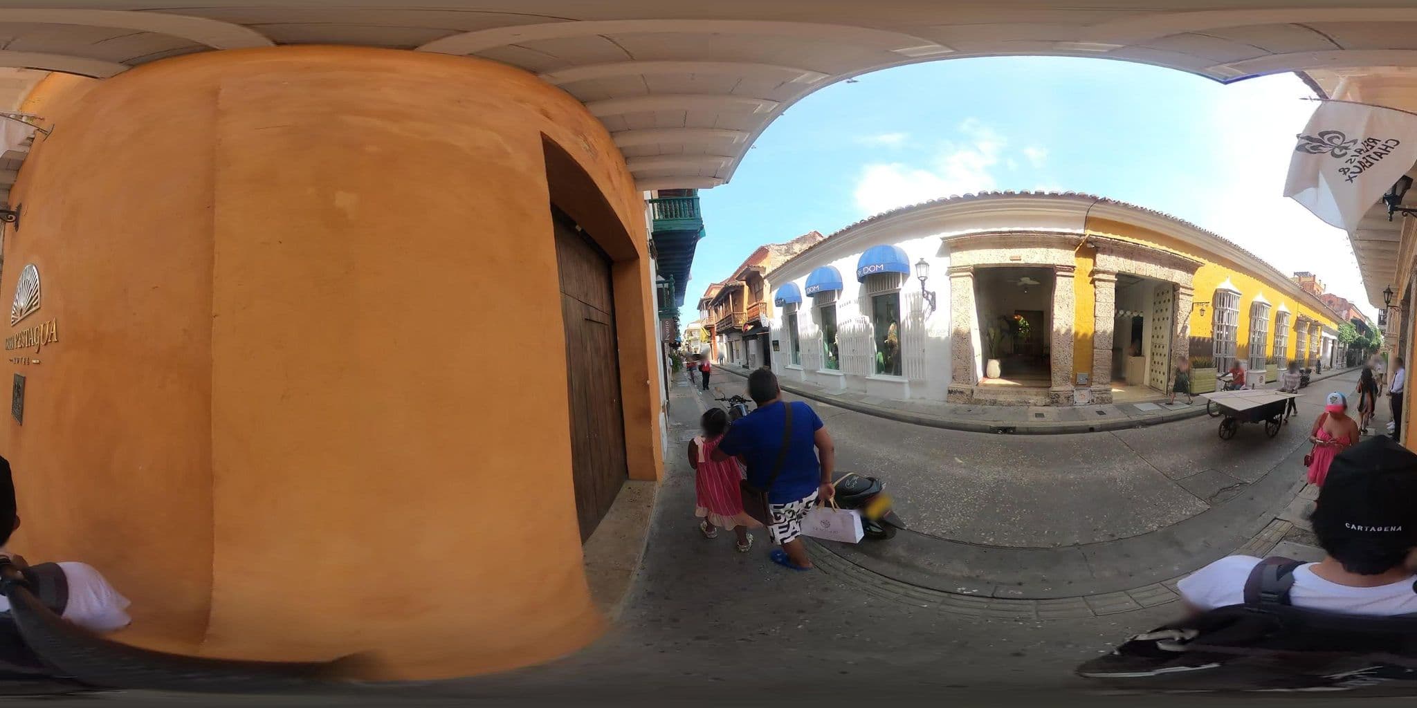 Street view near El Marqués Hotel Boutique, Cartagena — © angoca (CC BY-SA · Mapillary)
