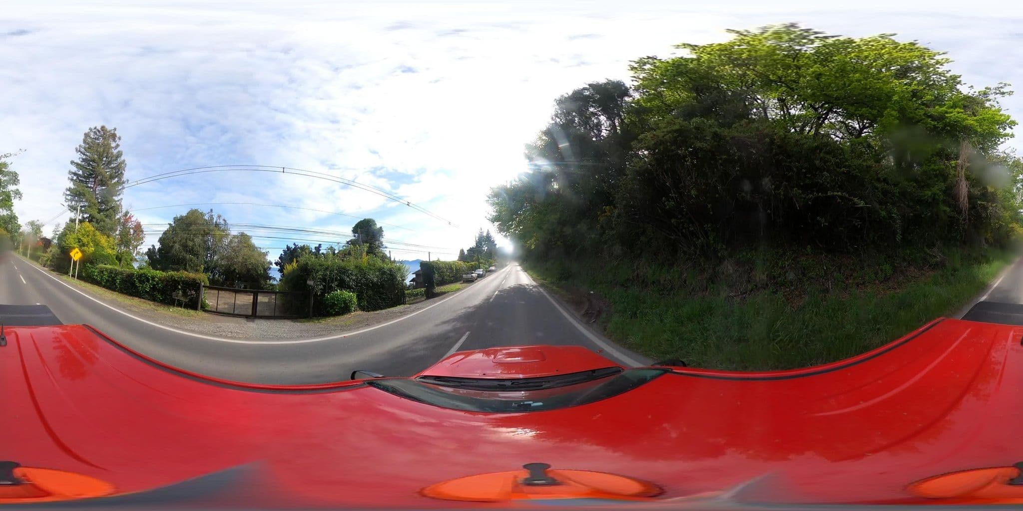 Street view near St. John, Pucón
