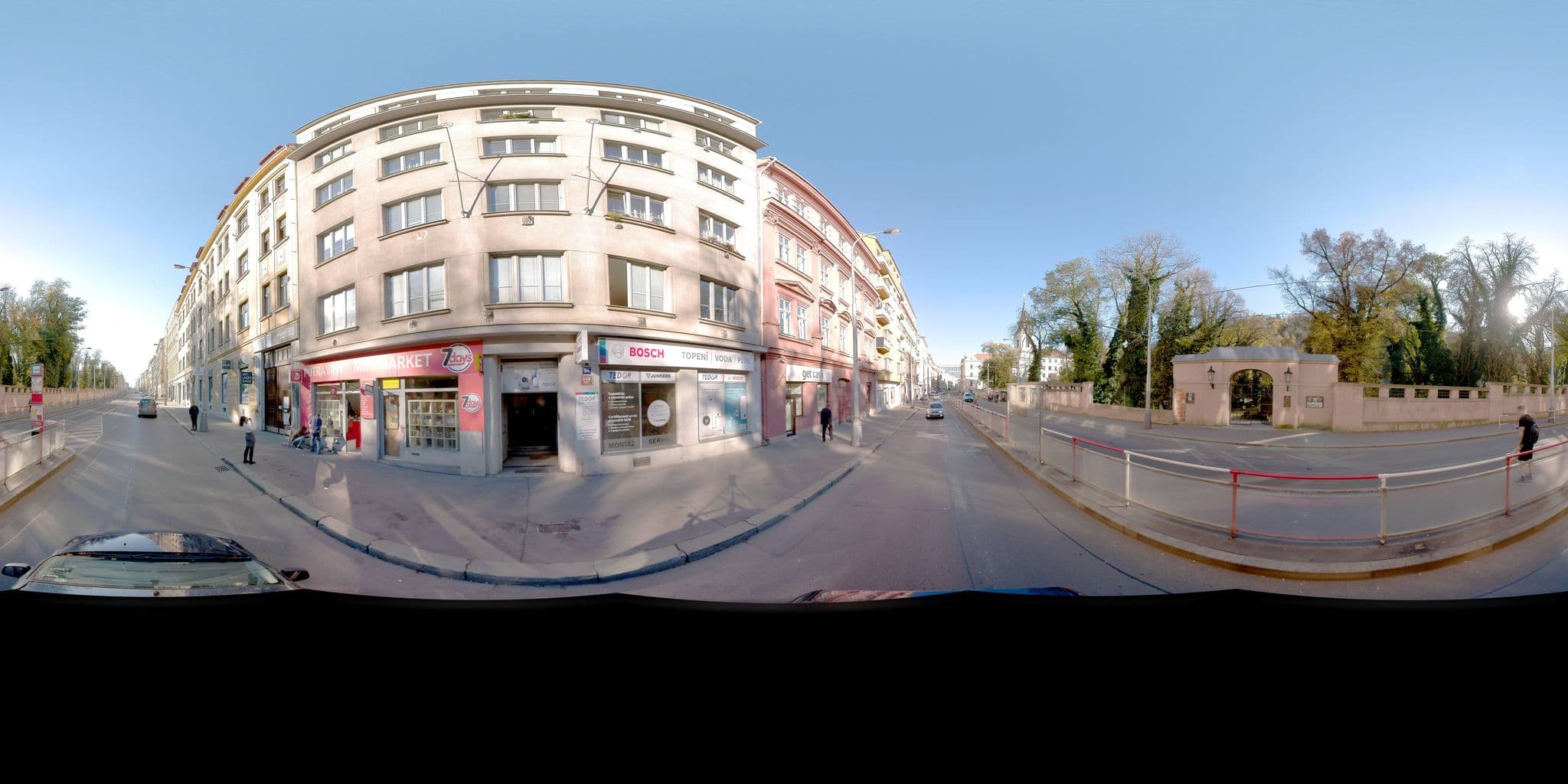 Street view near Bohem Prague Hotel, Smíchov — © jeffreymartin (CC BY-SA · Mapillary)
