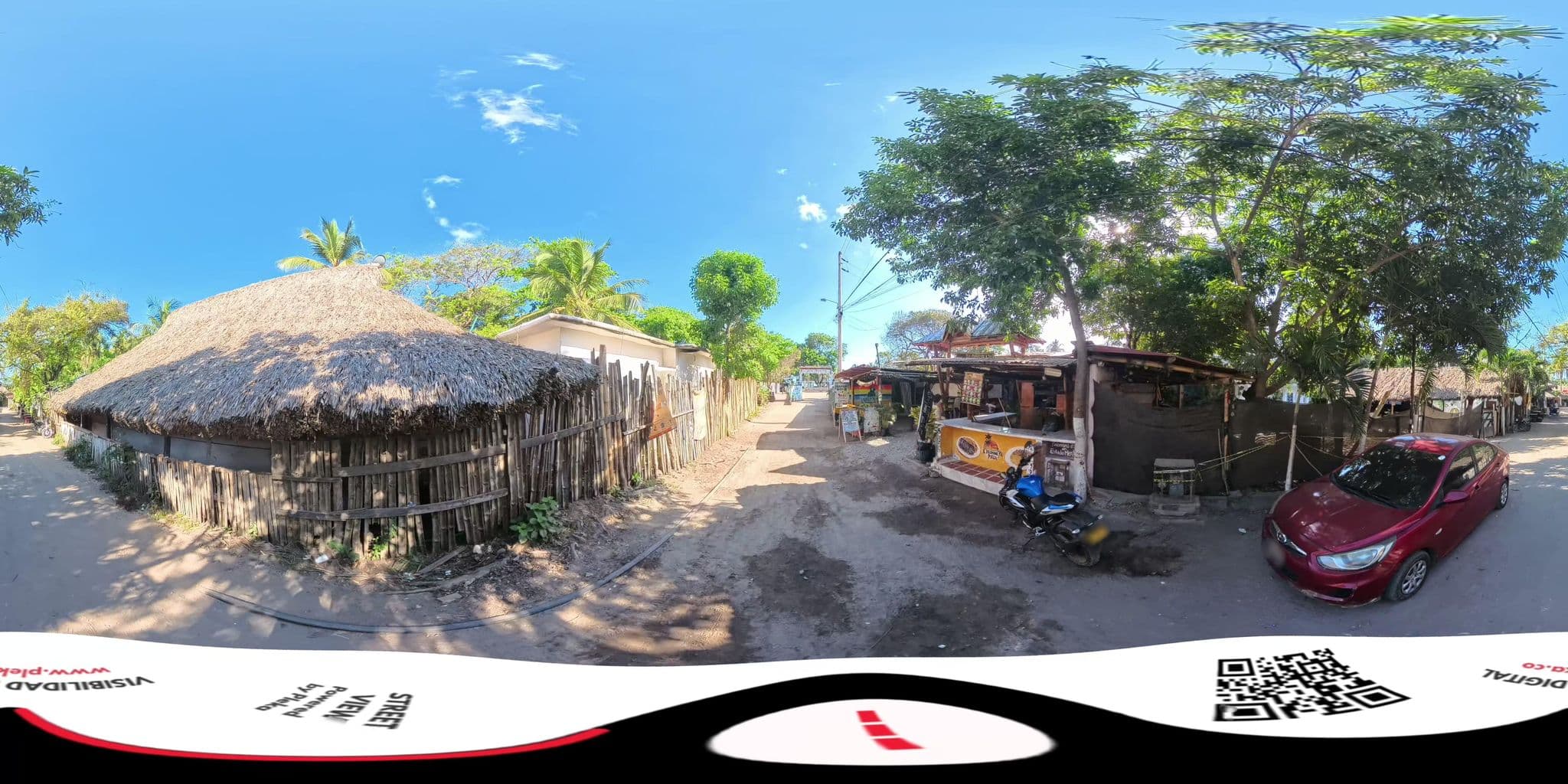Street view near Palomino Plaza Hostel, Dibulla — © Pleka (CC BY-SA · Mapillary)