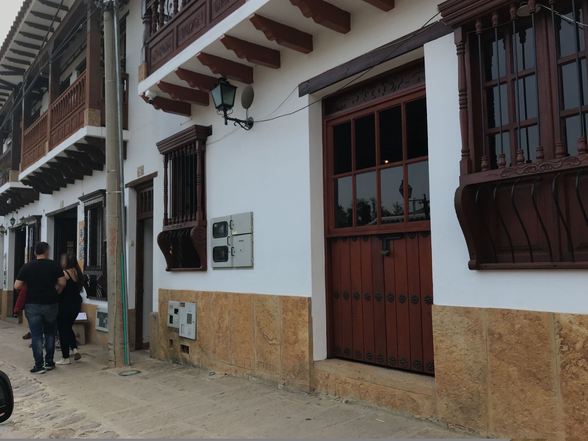 Street view near Travellers Home Mini Hostel, Villa de Leyva — © ejegg (CC BY-SA · Mapillary)