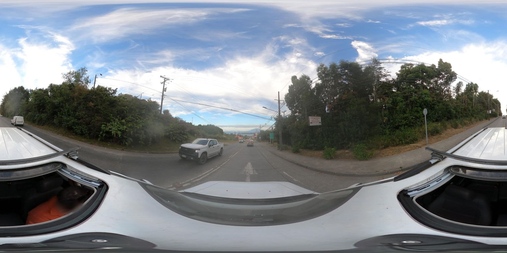 Street view near Araucaria del Sur, Puerto Varas