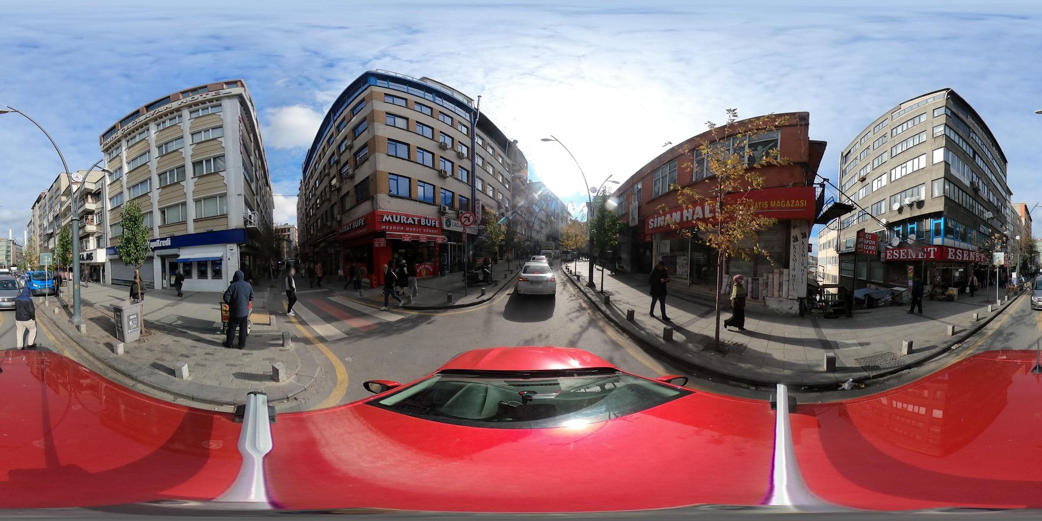 Street view near Park Çağlayan Hotel, Şişli — © ademturkmen (CC BY-SA · Mapillary)