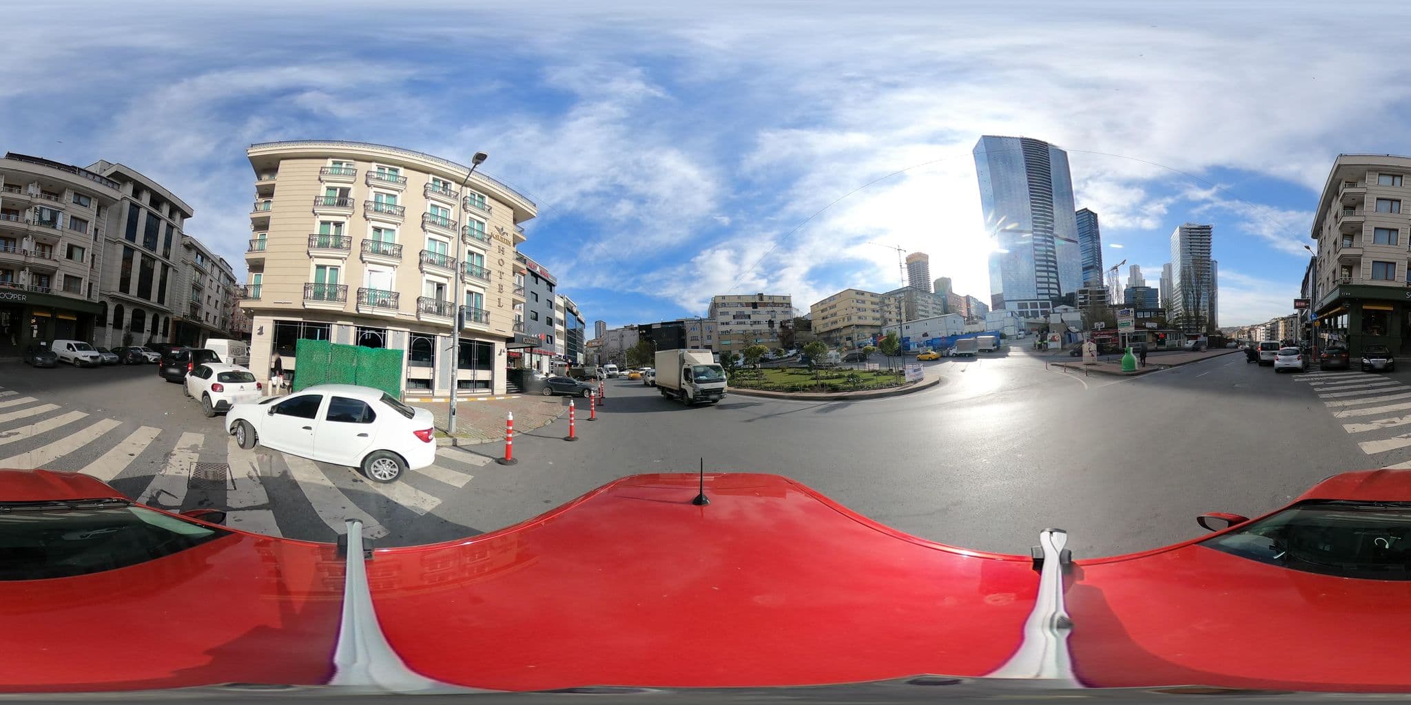 Street view near K Suites Hotel, Şişli — © ademturkmen (CC BY-SA · Mapillary)