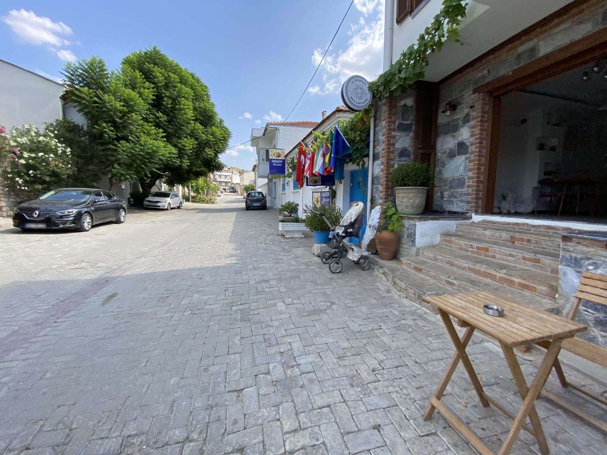 Street view near In Ephesus Hotel and Art Gallery, Selçuk — © asturksever (CC BY-SA · Mapillary)