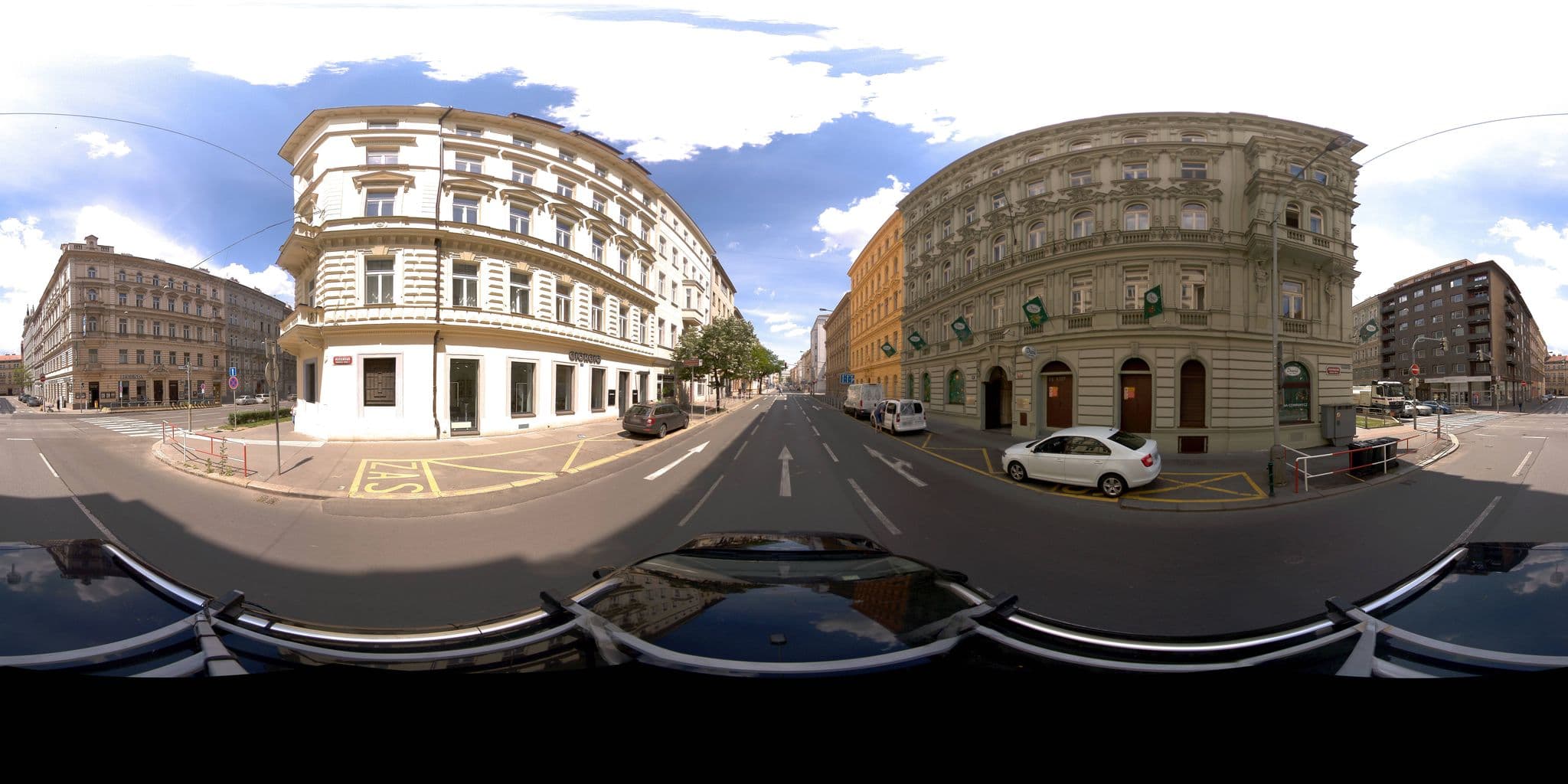 Street view near Royal Court Legerova, Nové Město — © jeffreymartin (CC BY-SA · Mapillary)
