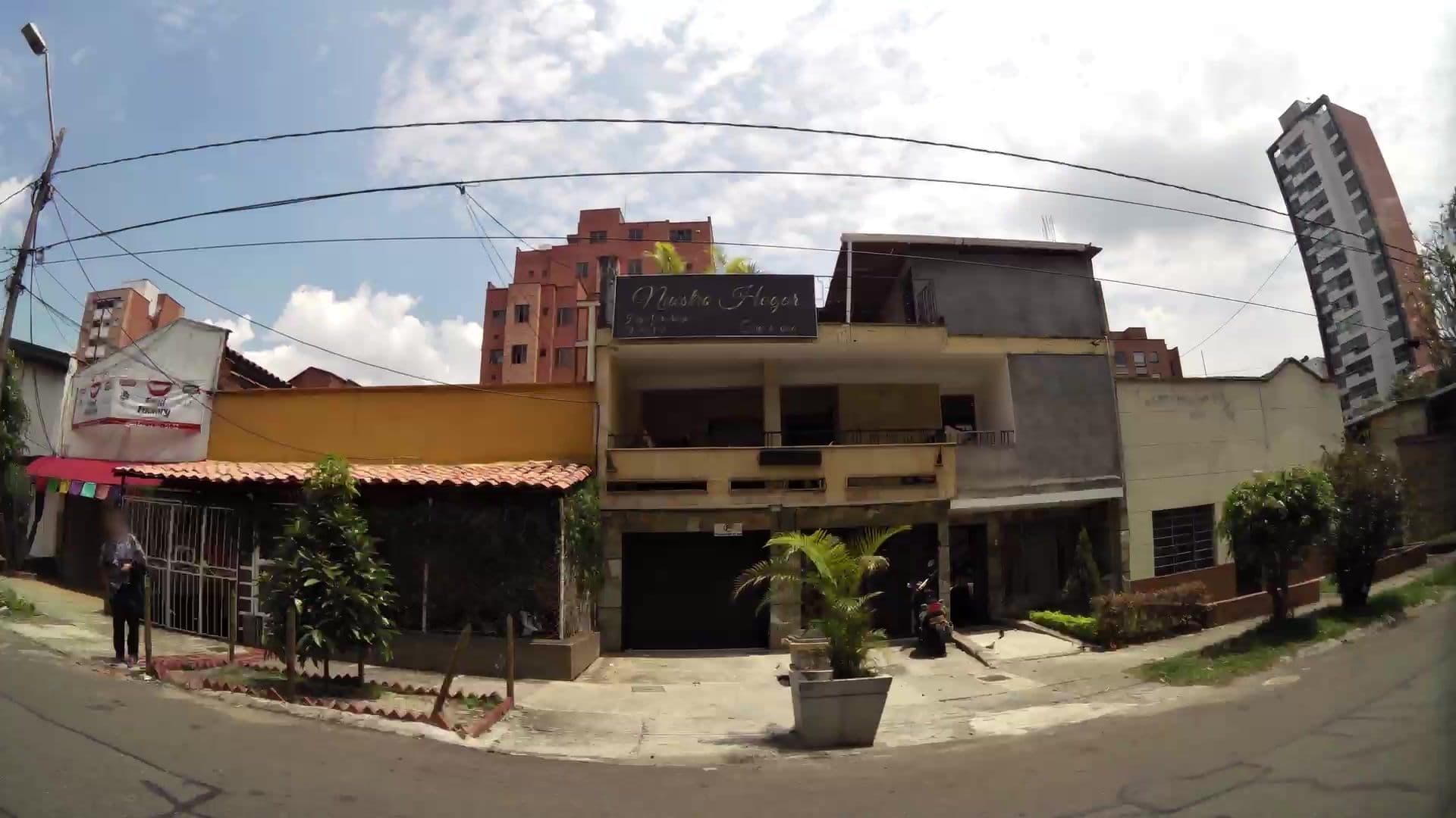 Street view near Madeira Hostel, Medellín — © kaartcam (CC BY-SA · Mapillary)