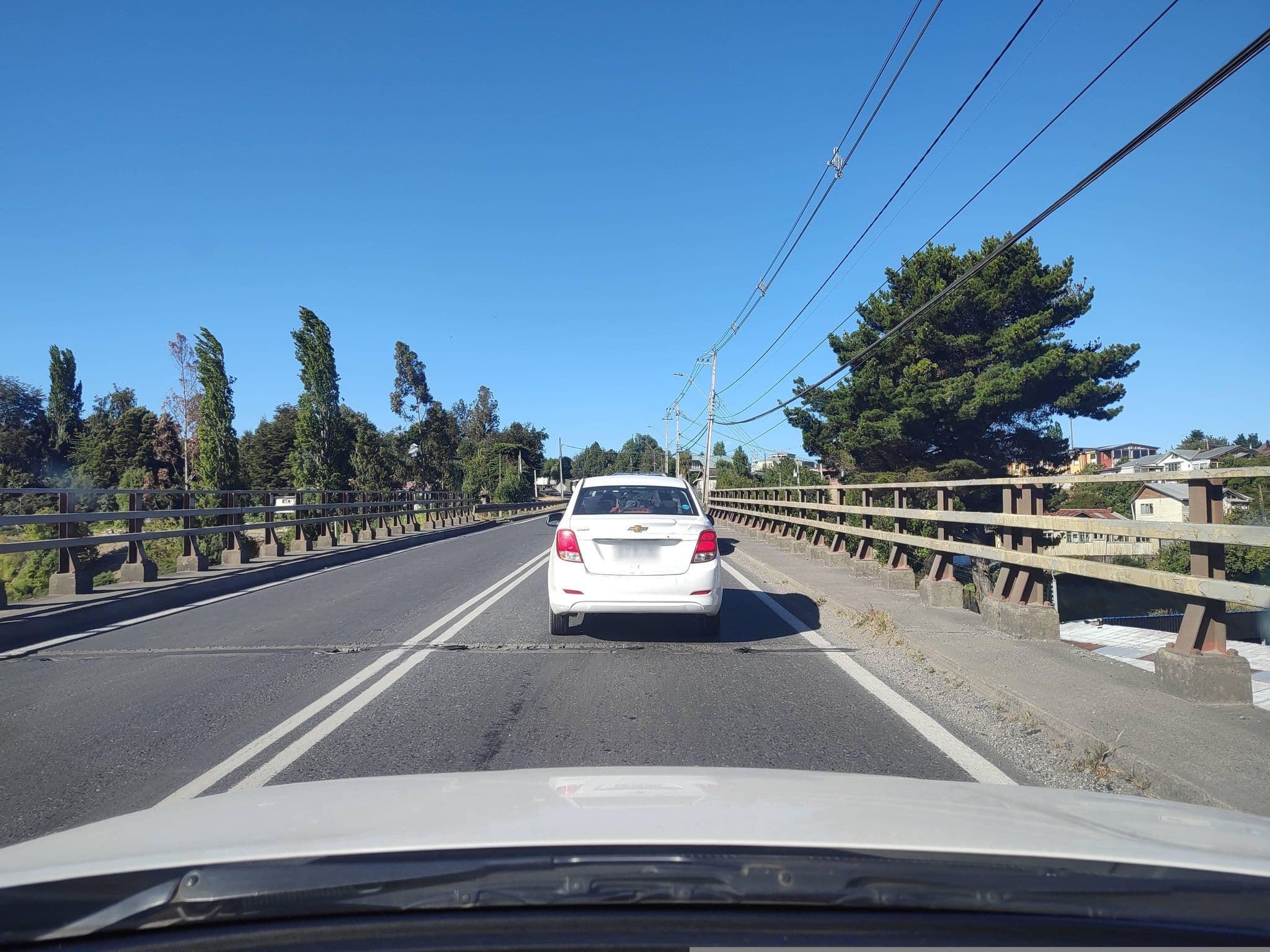Street view near Hostal Chiloe Castro, Castro — © andresduhour (CC BY-SA · Mapillary)