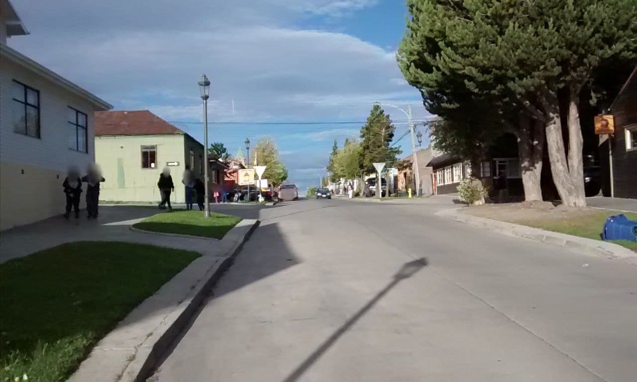 Street view near Amerindia, Puerto Natales