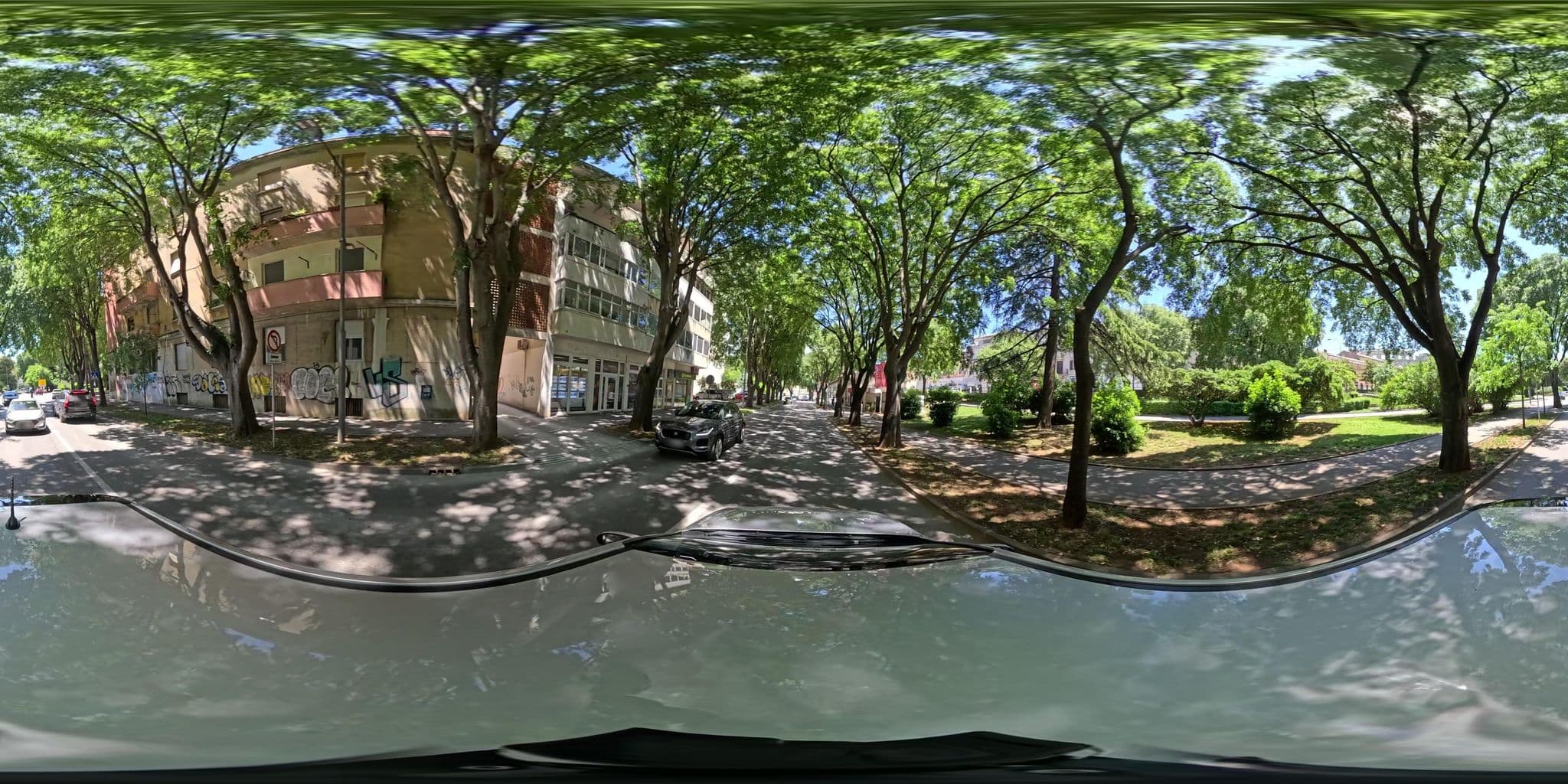 Street view near Apartman INCIS next to the Arena Pula, Pula — © jvertlberg (CC BY-SA · Mapillary)