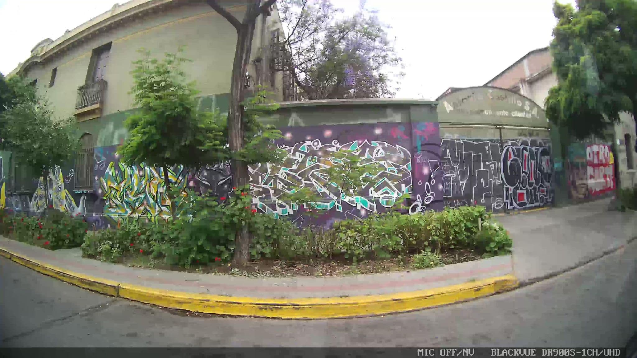 Street view near Landay Hostel, Santiago
