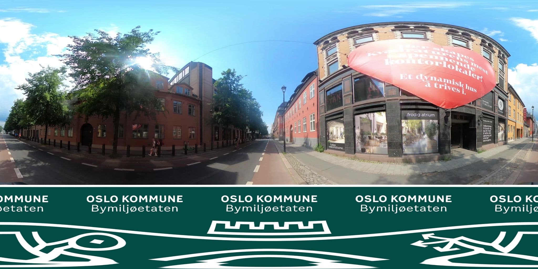 Street view near Thon Hotel Panorama, Oslo — © BYM_OlaJuulHolm (CC BY-SA · Mapillary)