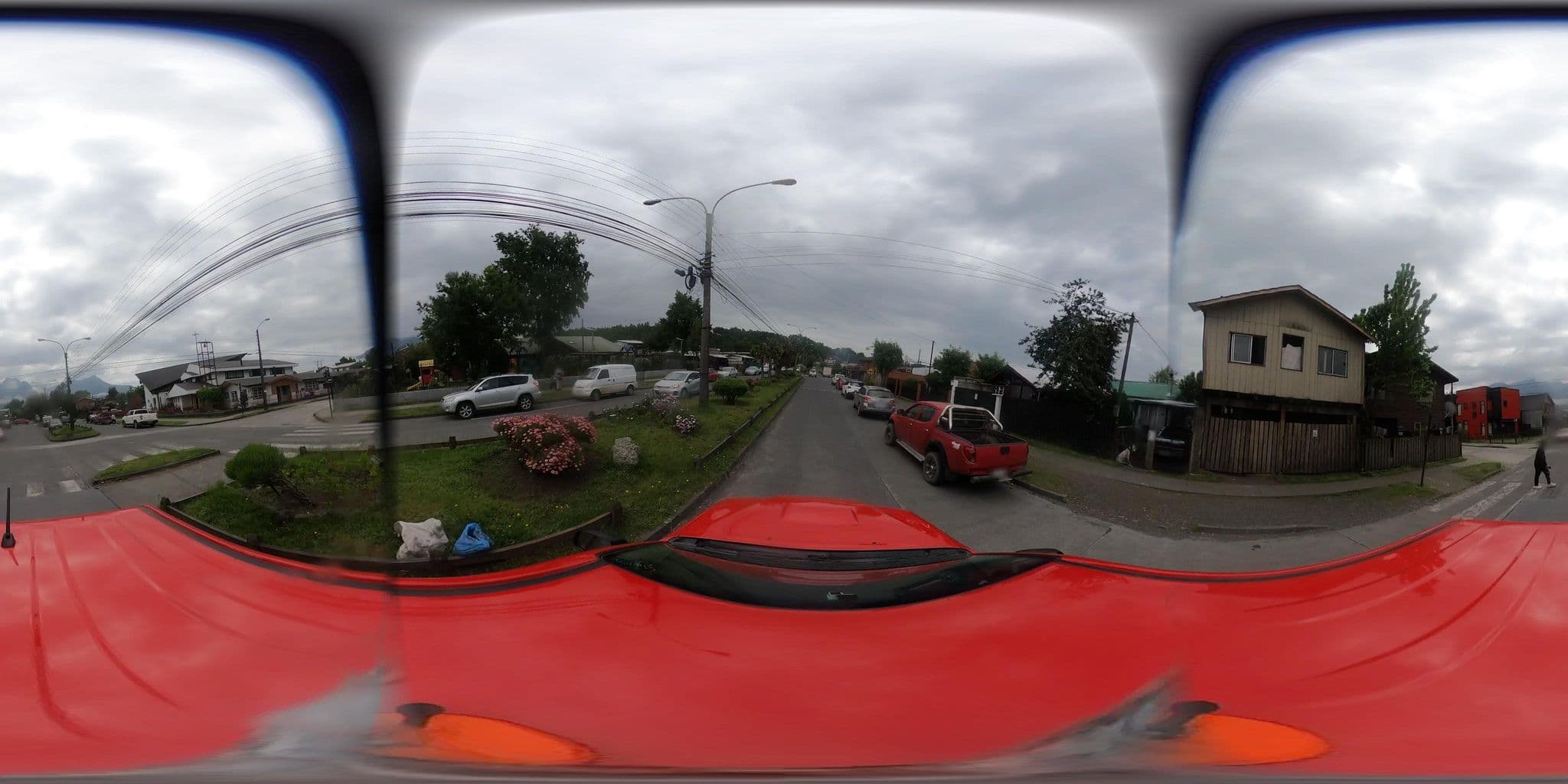 Street view near House of Colors, Pucón