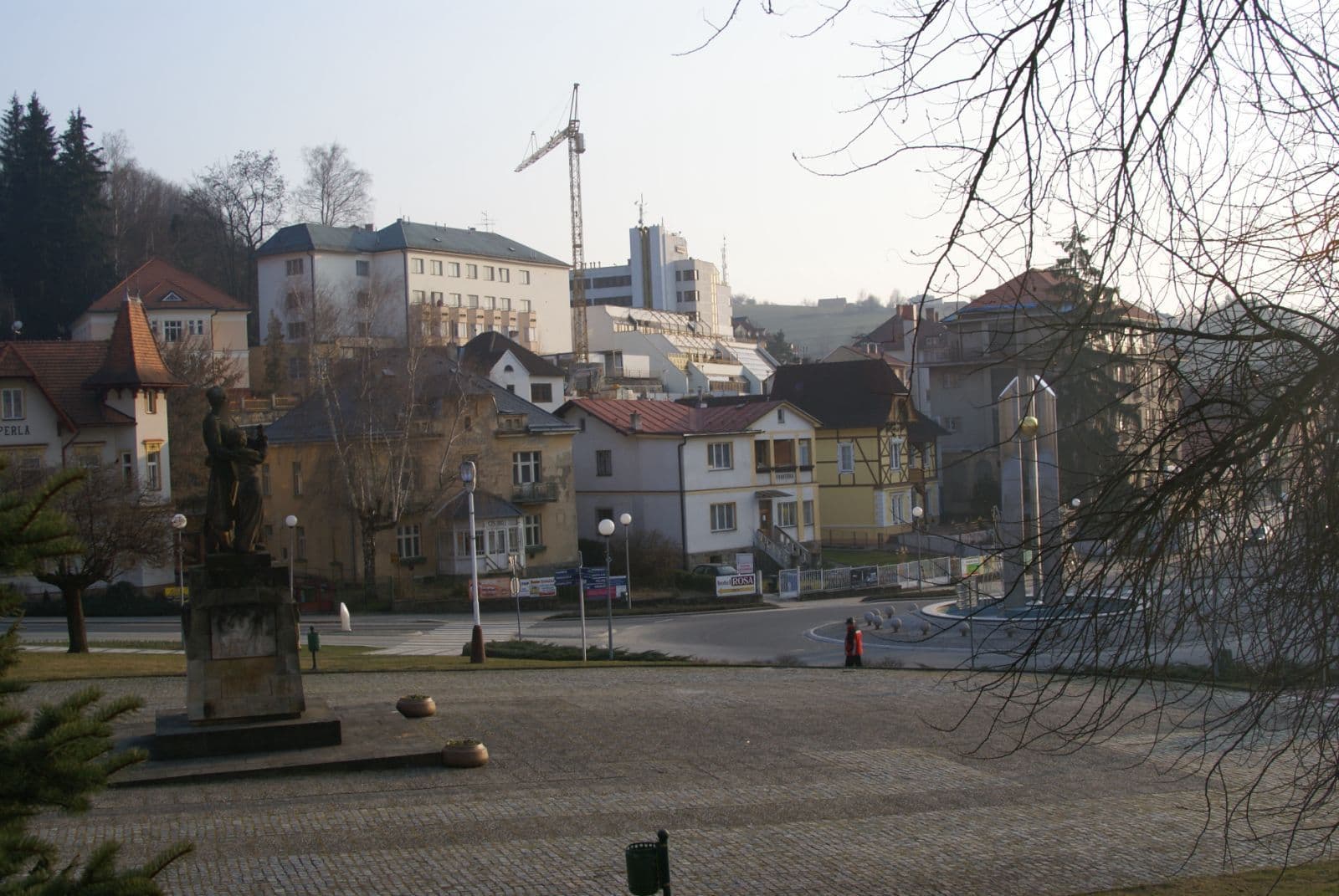 Street view near Lázeňský hotel Palace, Luhačovice — © txllxt (CC BY-SA · Mapillary)
