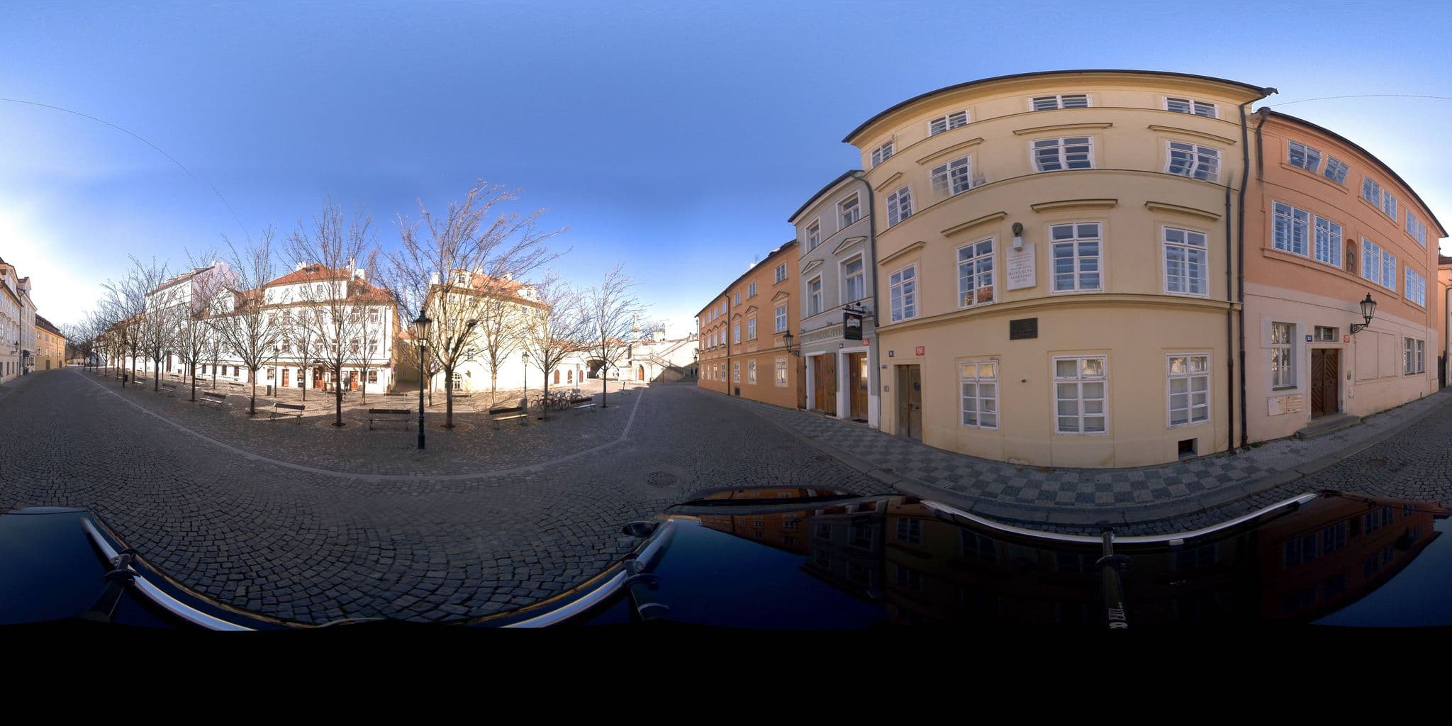 Street view near Hotel U Zlatých nůžek / At the Golden scissors, Malá Strana — © jeffreymartin (CC BY-SA · Mapillary)
