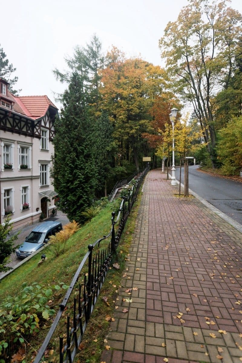 Street view near Villa Sant Georg, Mariánské Lázně — © txllxt (CC BY-SA · Mapillary)